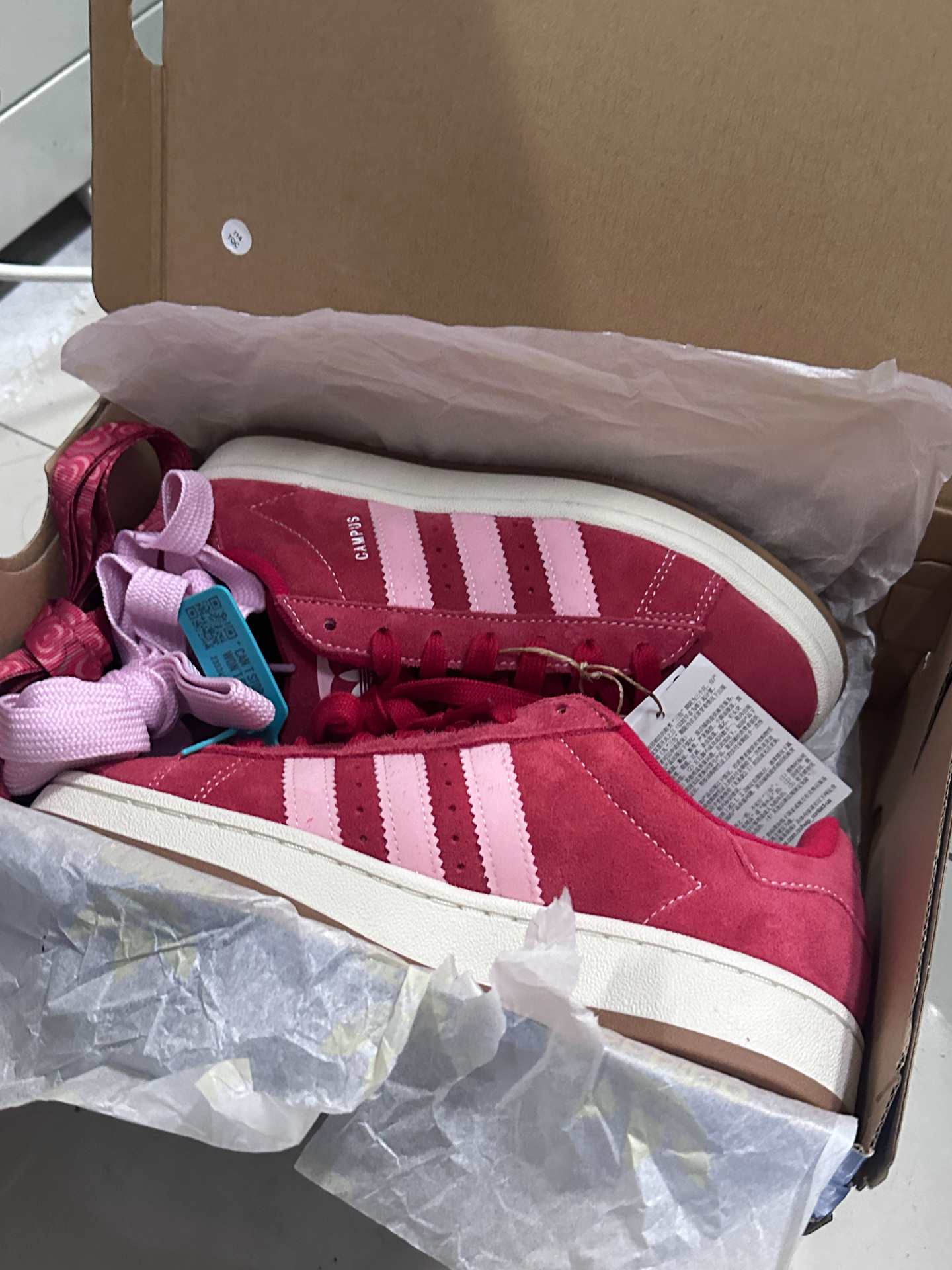 custom review-Adidas Originals CAMPUS 00s Low Топ Скейтборд Кроссовки Унисекс Красный Розовый