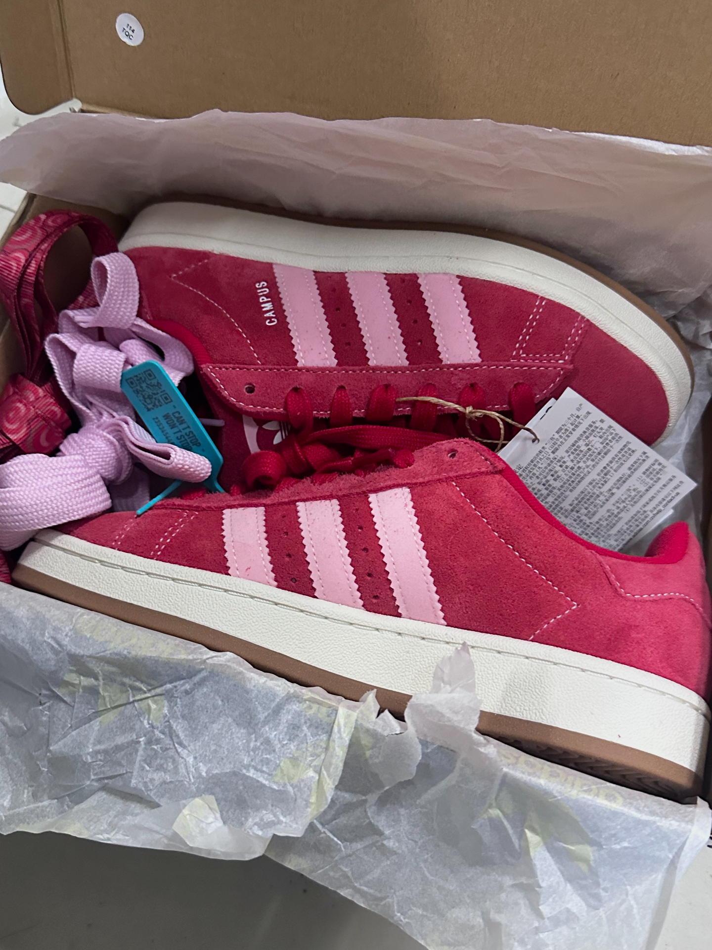 custom review-Adidas Originals CAMPUS 00s Low Топ Скейтборд Кроссовки Унисекс Красный Розовый