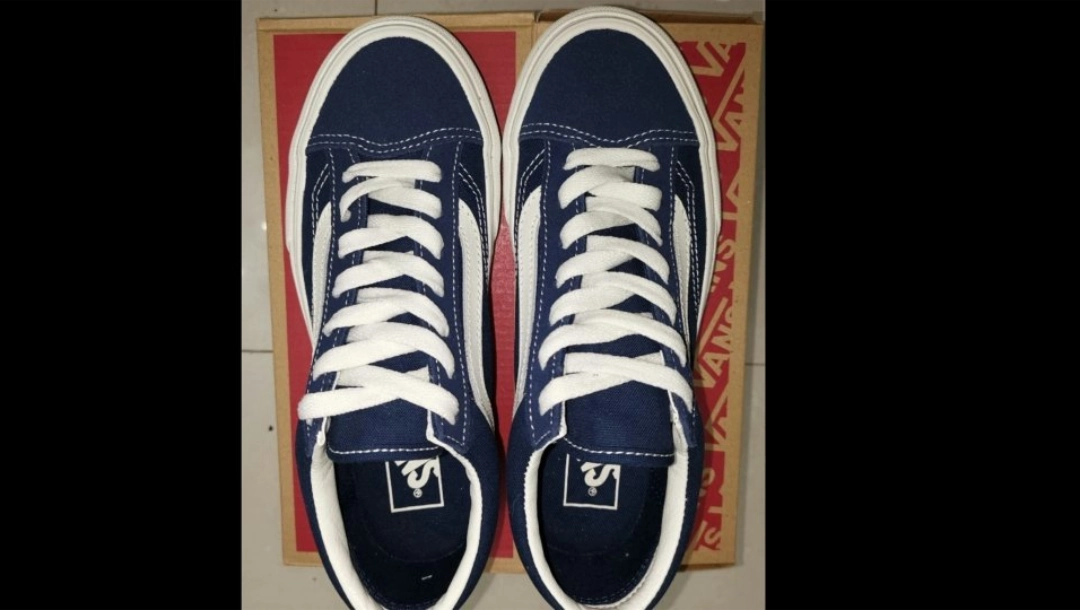 custom review-Vans Style 36 Suede Low Top Скейтборд Кроссовки Unisex Синий Белый