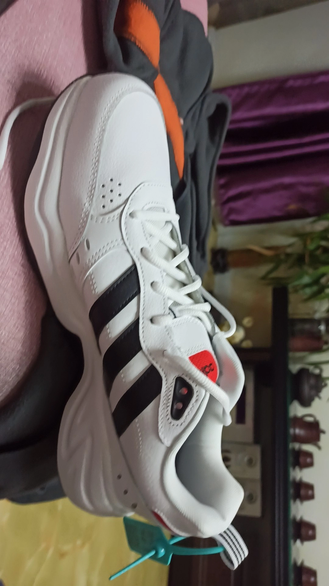 custom review-Adidas Neo Strutter Slip Resistant Abrasion Resistant Легкий Низкий Топ Casual Мужской Белый Черный