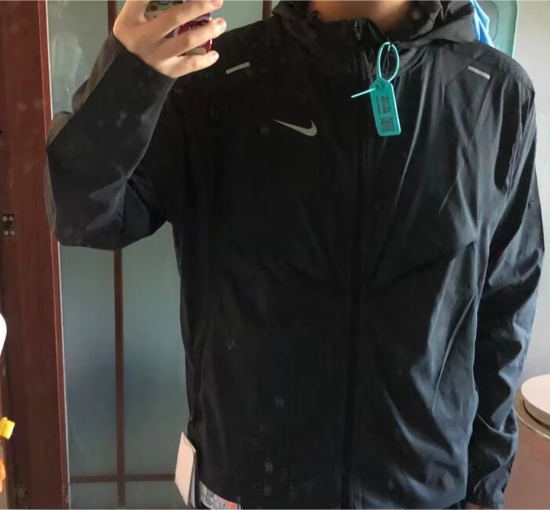 custom review-Nike WINDRUNNER Куртка Весна Мужская Черная