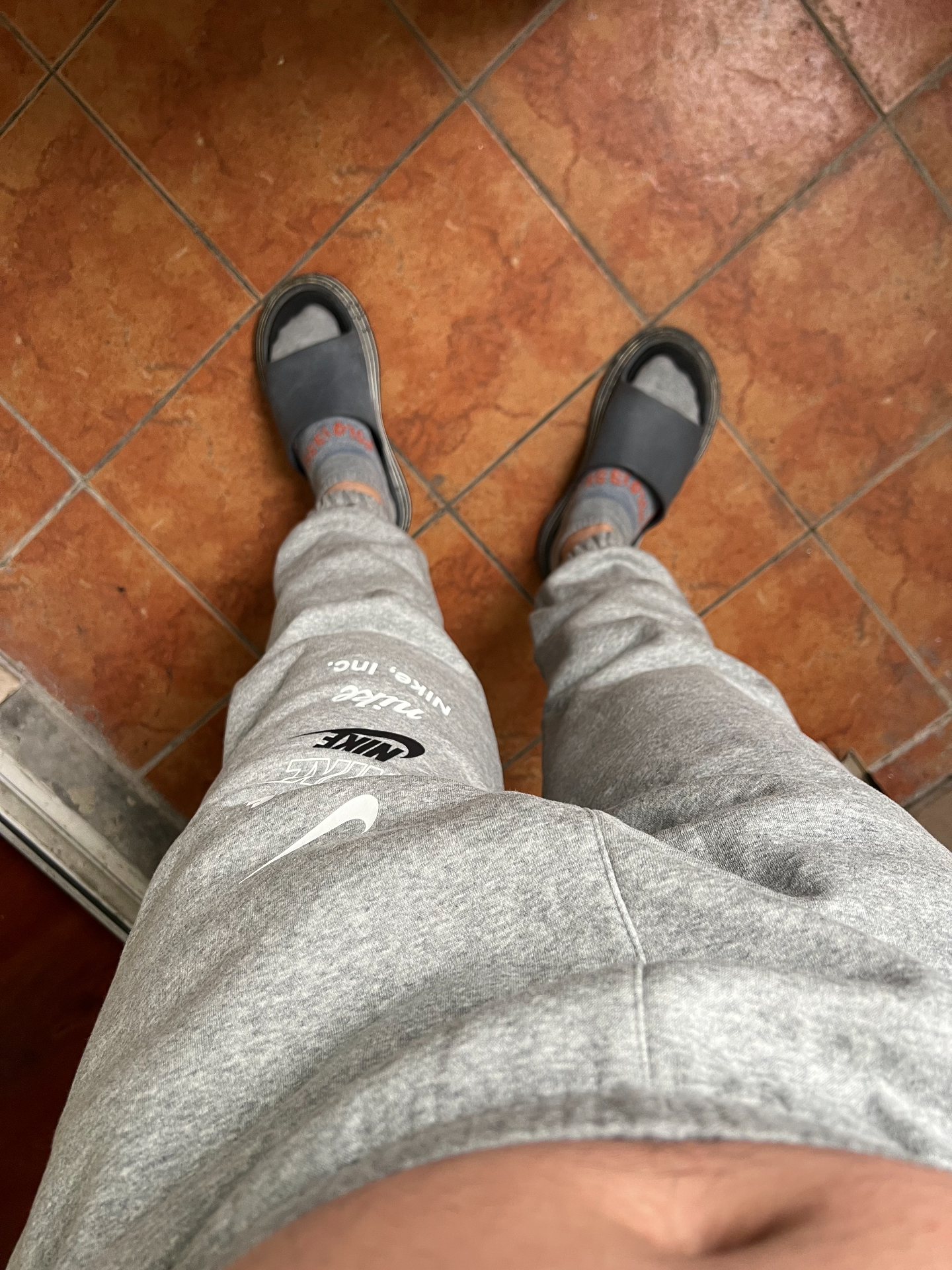 custom review-Найк Вязаные Тренировочные Штаны Мужские Светло-Серые