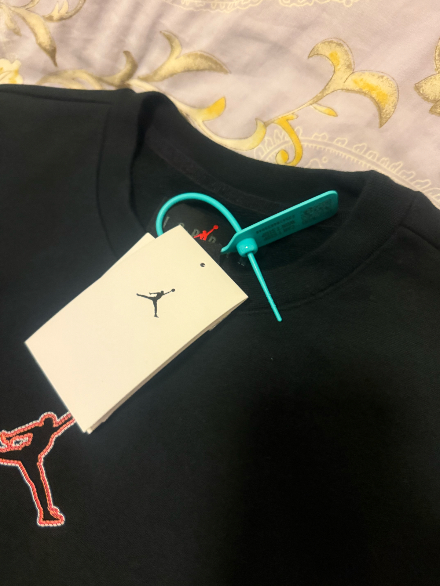 custom review-Джордан Fearless Черный Мужской Свитшот