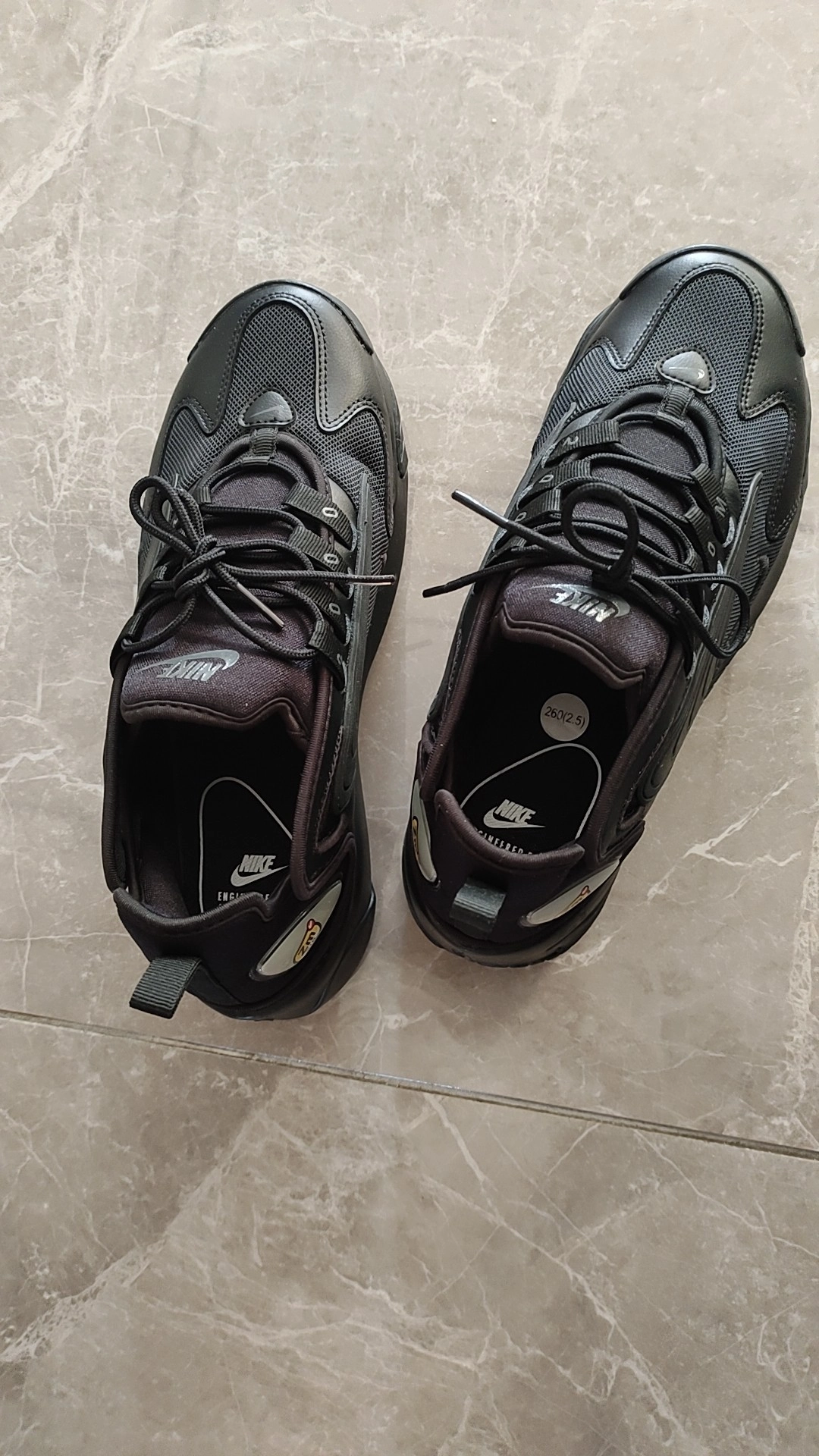 custom review-Nike Zoom 2K Low Топ Толстая подошва Кроссовки Унисекс Черные
