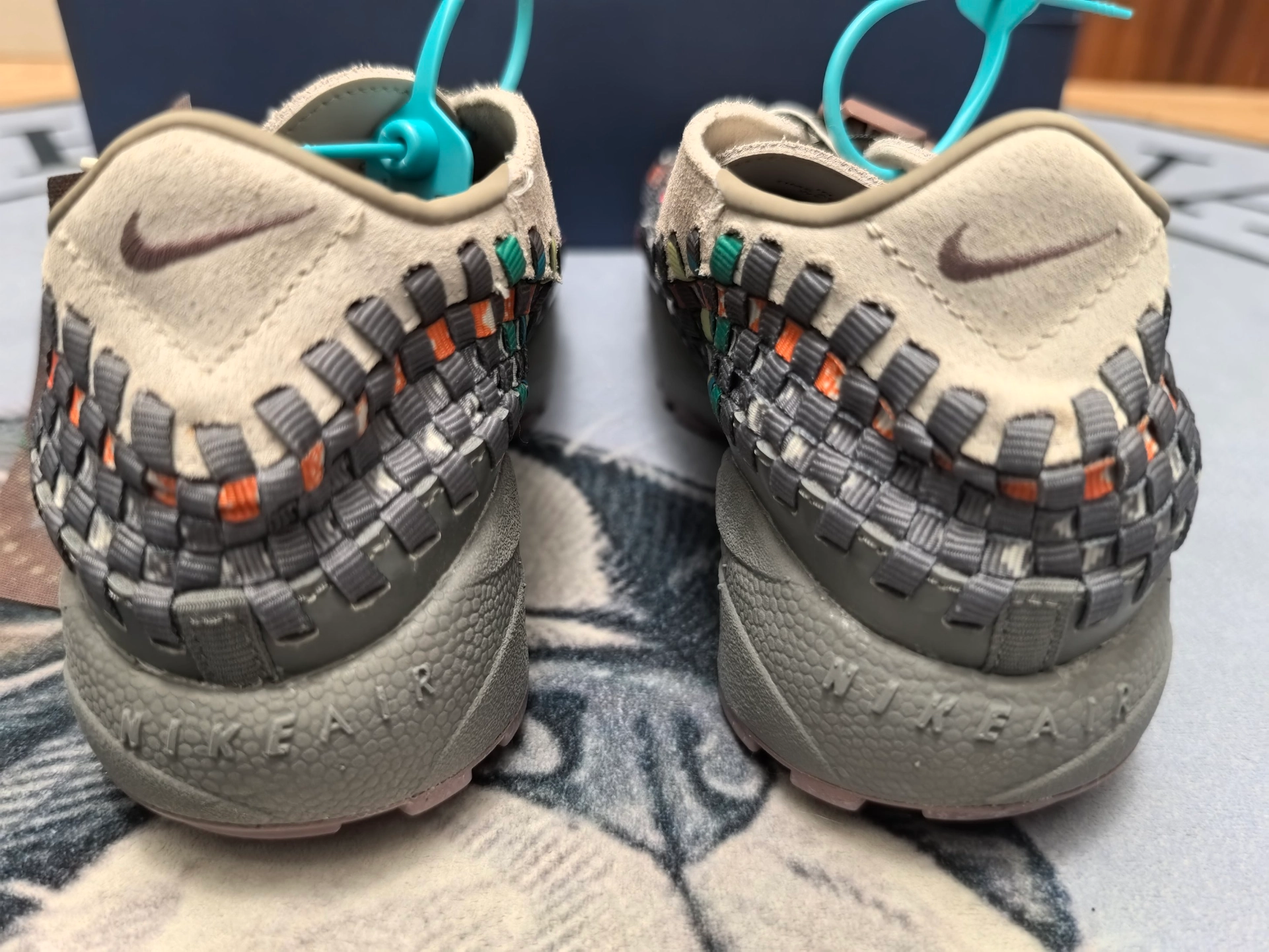 custom review-Nike Air Footscape Low Топ Повседневная обувь Унисекс Бежево-серый