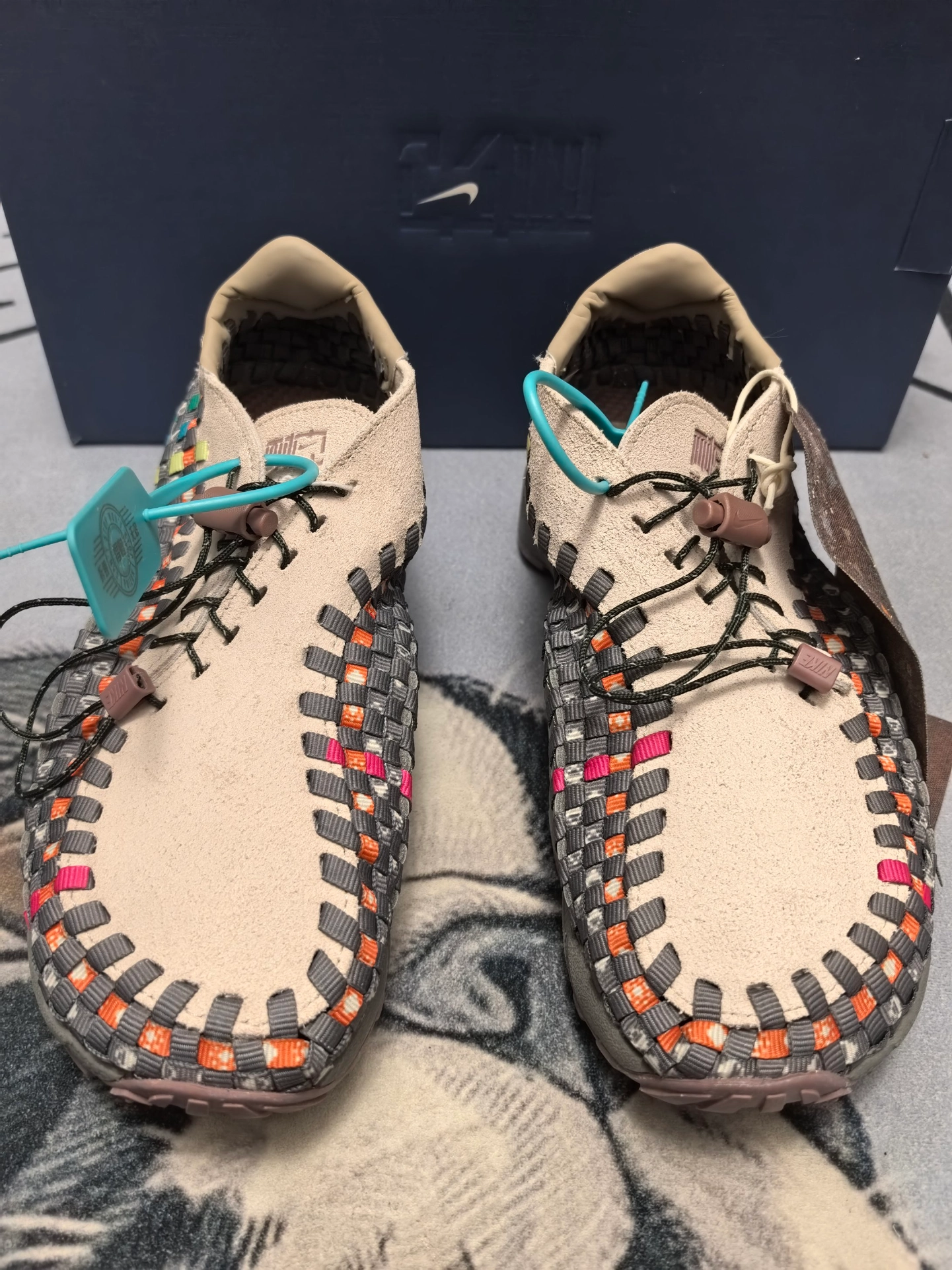 custom review-Nike Air Footscape Low Топ Повседневная обувь Унисекс Бежево-серый