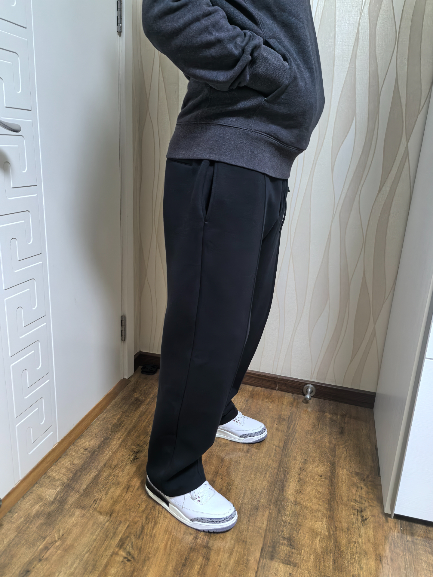 custom review-Nike FW23 Вязаные тренировочные брюки мужские черные