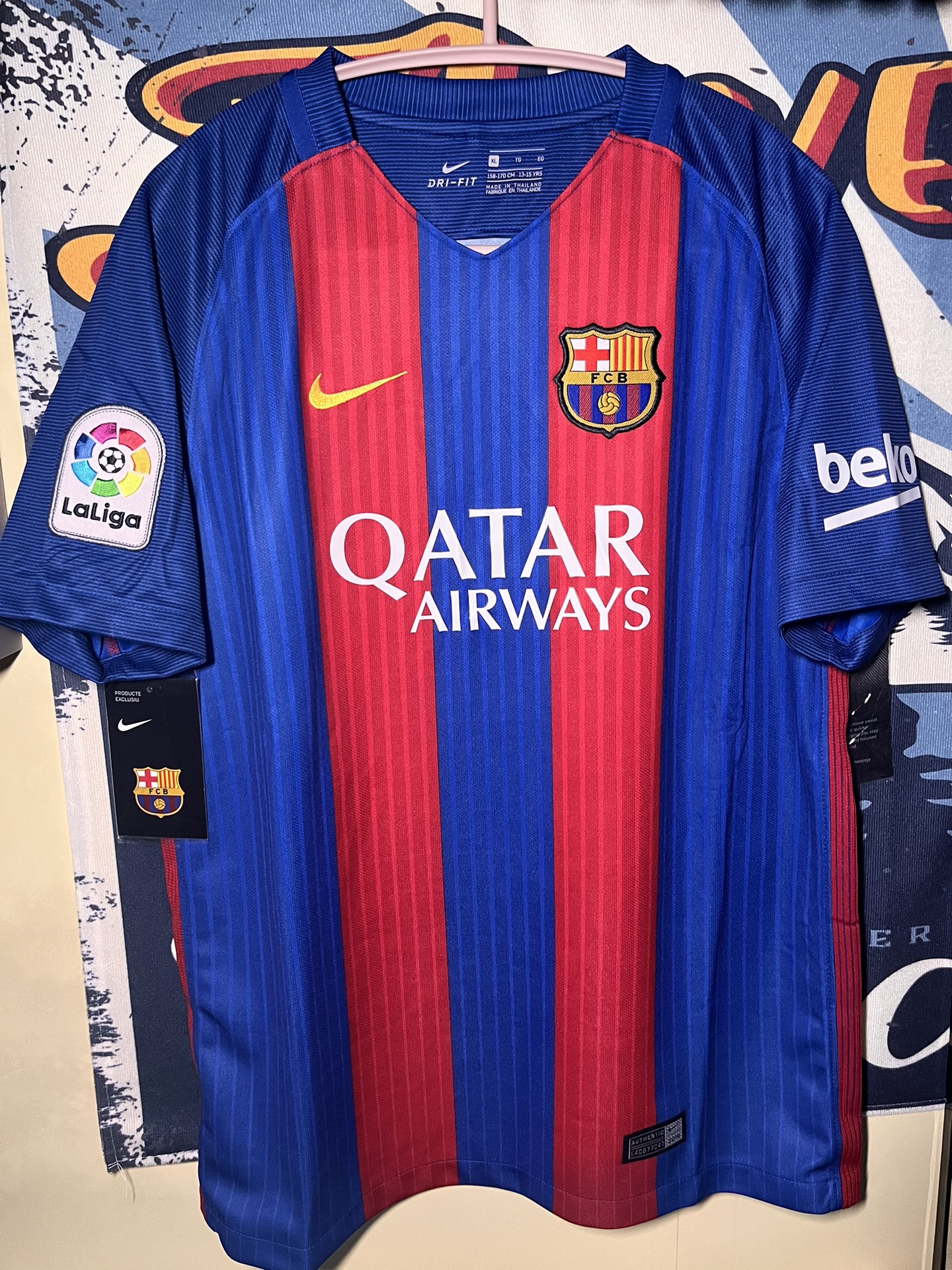 梅西伯纳乌晒球衣同款!