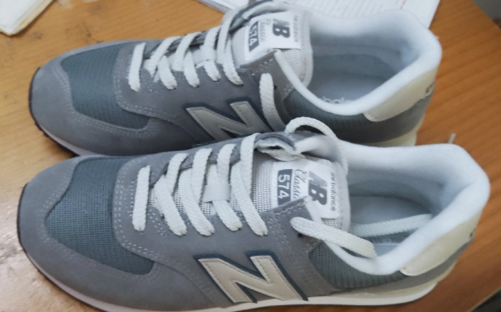 custom review-New Balance NB 574 Дышащий Низкий Топ Повседневные Городские Кроссовки для Коммутирования и Беговых Кроссовки Унисекс Бетонно-Серый