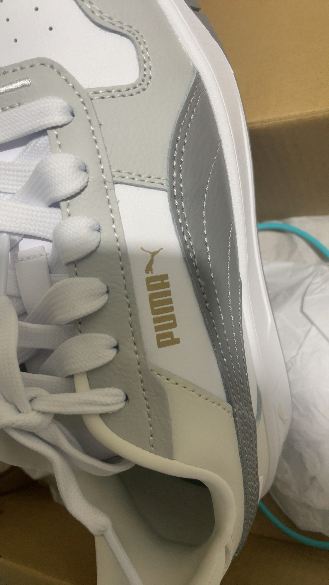 custom review-PUMA Carina Street Устойчивые к истиранию Низкие Кроссовки для скейтбординга Женские Белые Серые