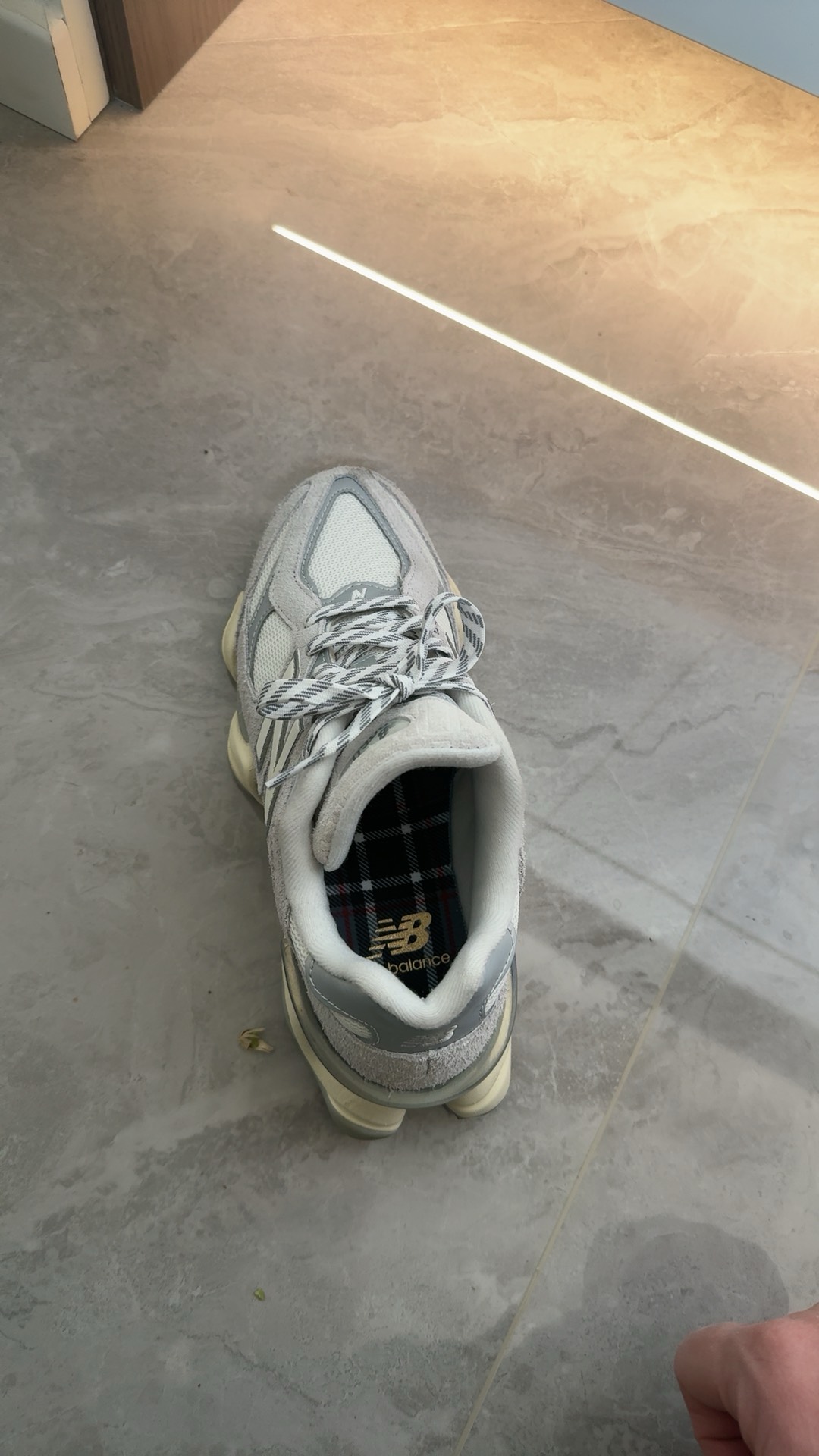 custom review-New Balance NB 9060 Устойчивый к истиранию Низкий Топ Casual Унисекс Серый