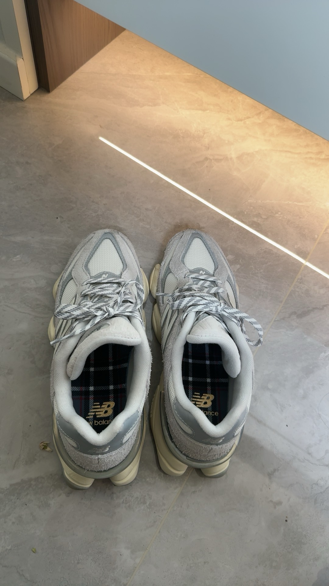 custom review-New Balance NB 9060 Устойчивый к истиранию Низкий Топ Casual Унисекс Серый