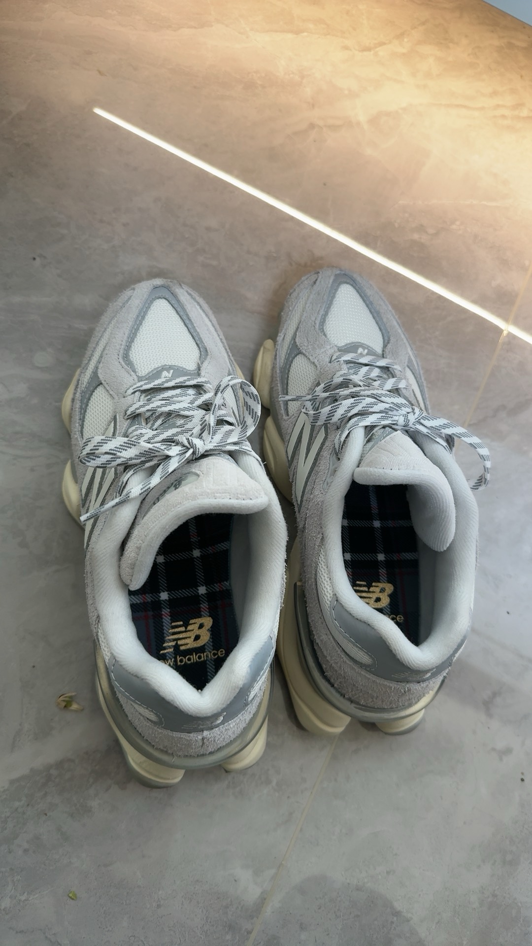 custom review-New Balance NB 9060 Устойчивый к истиранию Низкий Топ Casual Унисекс Серый