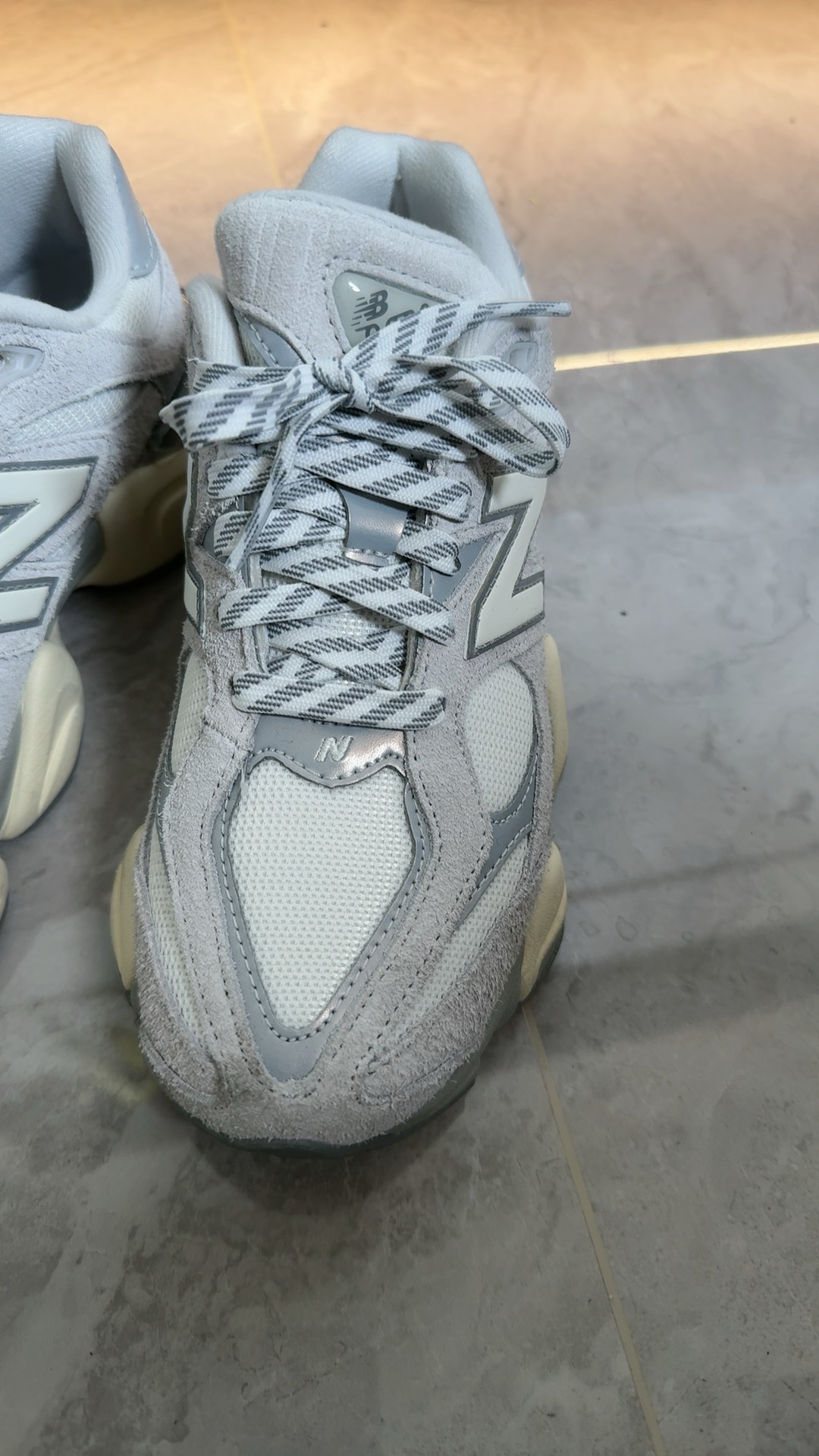 custom review-New Balance NB 9060 Устойчивый к истиранию Низкий Топ Casual Унисекс Серый