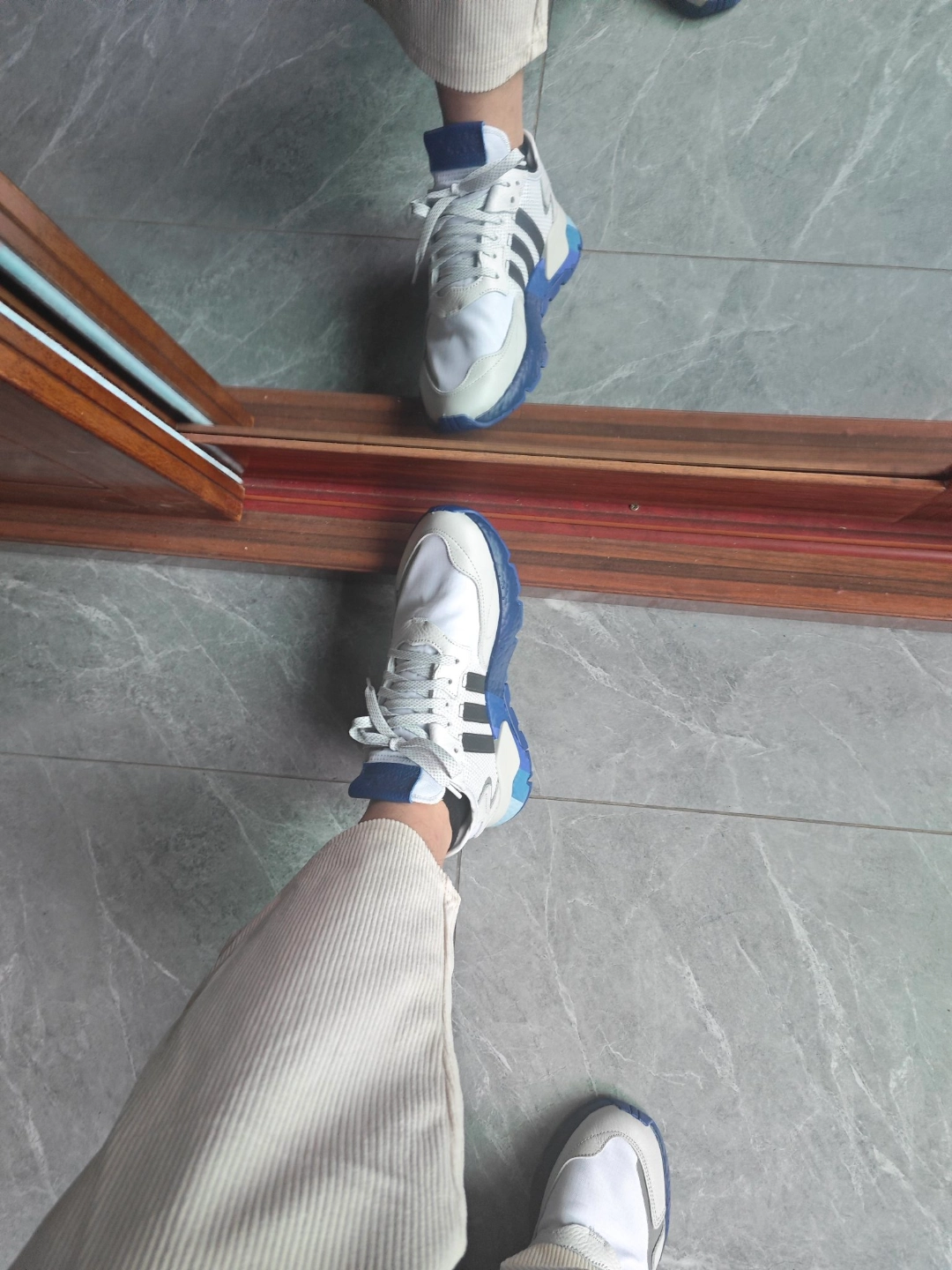 custom review-Adidas Originals Nite Jogger Slip-resistant Abrasion-resistant Breathable Low-Top Casual Shoes Unisex Gray Black Blue Adidas Originals Nite Jogger Slip-resistant Abrasion-resistant Дышащие Низкие Кеды Повседневные Унисекс Серый Черный Синий