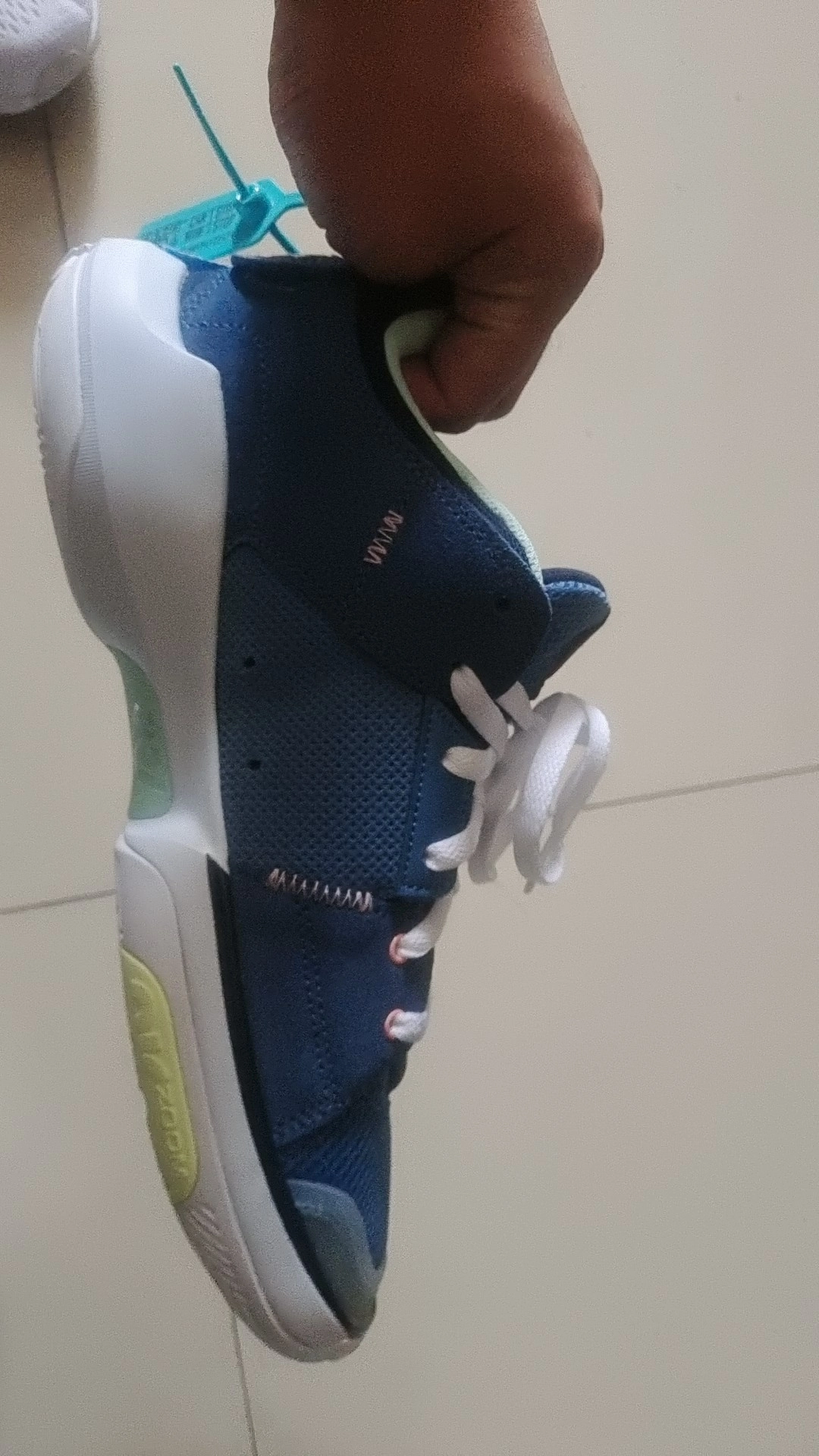 custom review-Jordan One Take 5 Амортизация Износостойкие Низкие Баскетбольные Кроссовки Мужские Синие Белые Зеленые