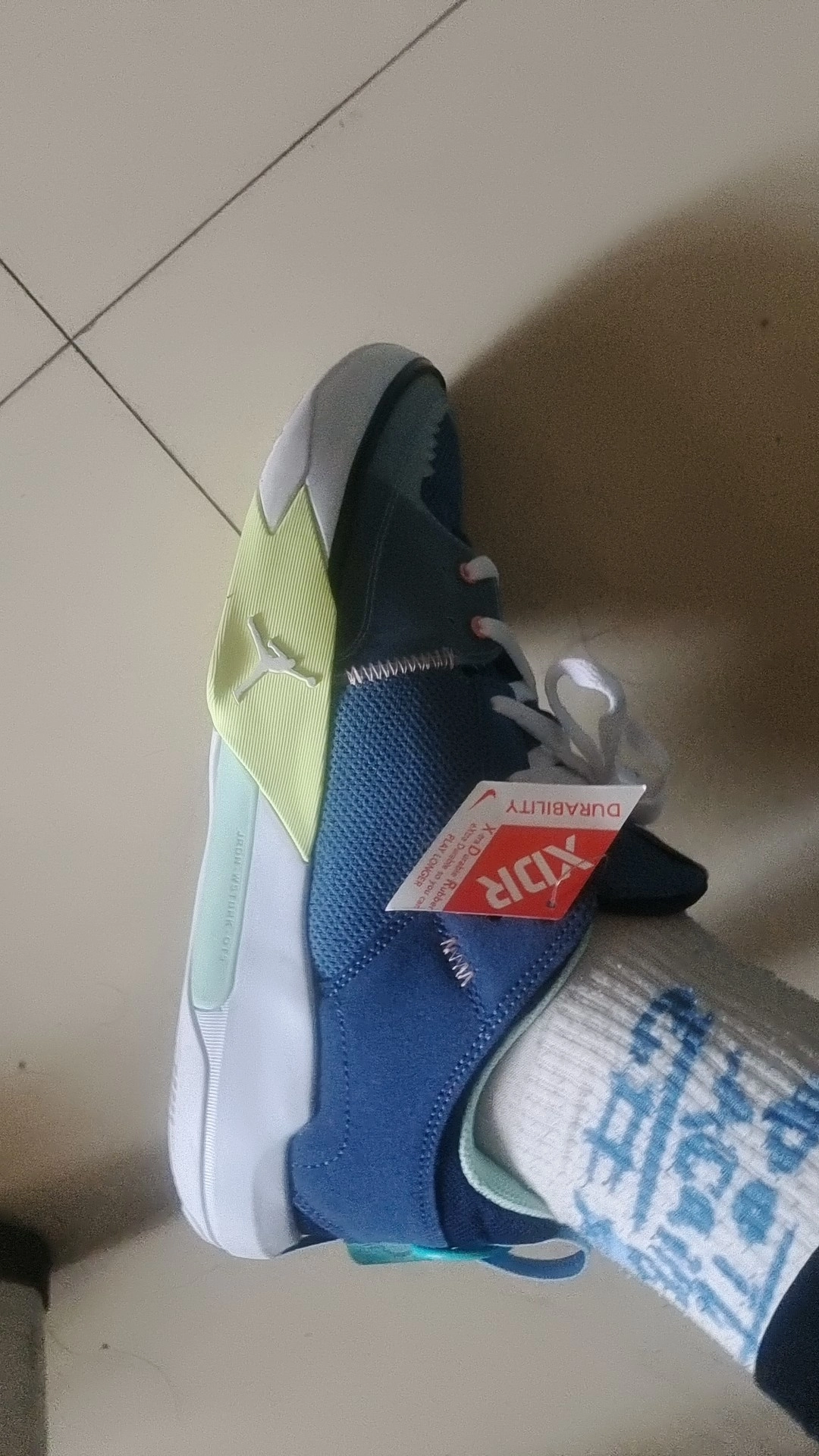 custom review-Jordan One Take 5 Амортизация Износостойкие Низкие Баскетбольные Кроссовки Мужские Синие Белые Зеленые