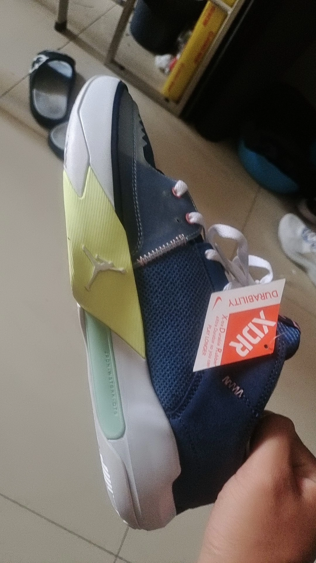 custom review-Jordan One Take 5 Амортизация Износостойкие Низкие Баскетбольные Кроссовки Мужские Синие Белые Зеленые