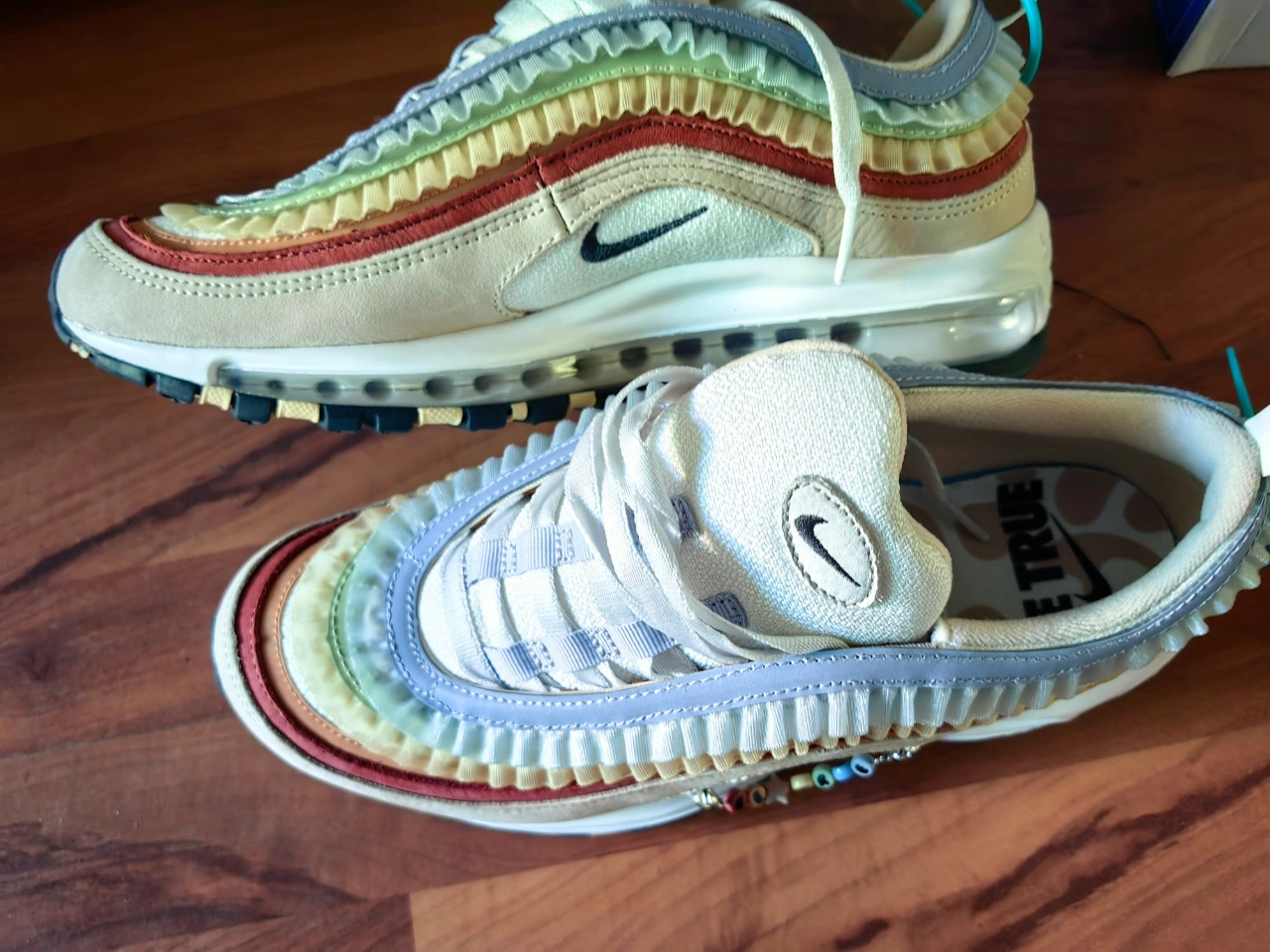 custom review-Nike Air Max 97 'Be True' 2023 Амортизация Низкий Топ Casual Унисекс Желтый