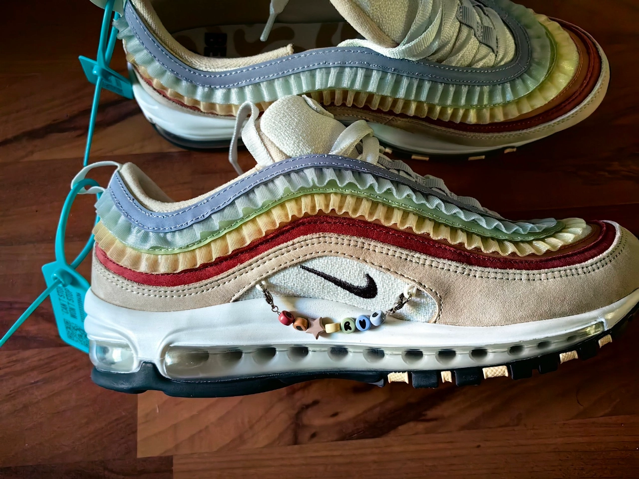 custom review-Nike Air Max 97 'Be True' 2023 Амортизация Низкий Топ Casual Унисекс Желтый