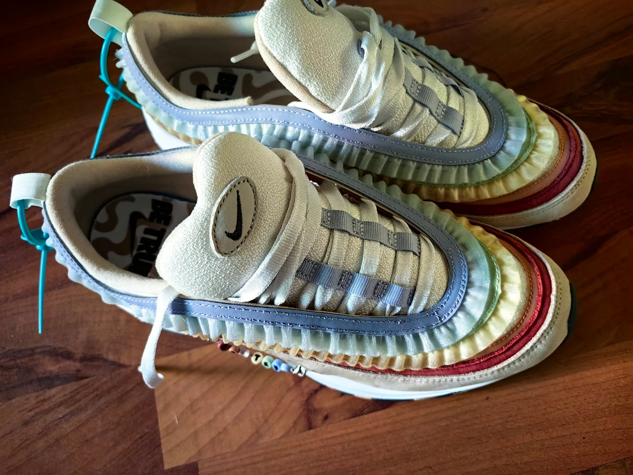custom review-Nike Air Max 97 'Be True' 2023 Амортизация Низкий Топ Casual Унисекс Желтый