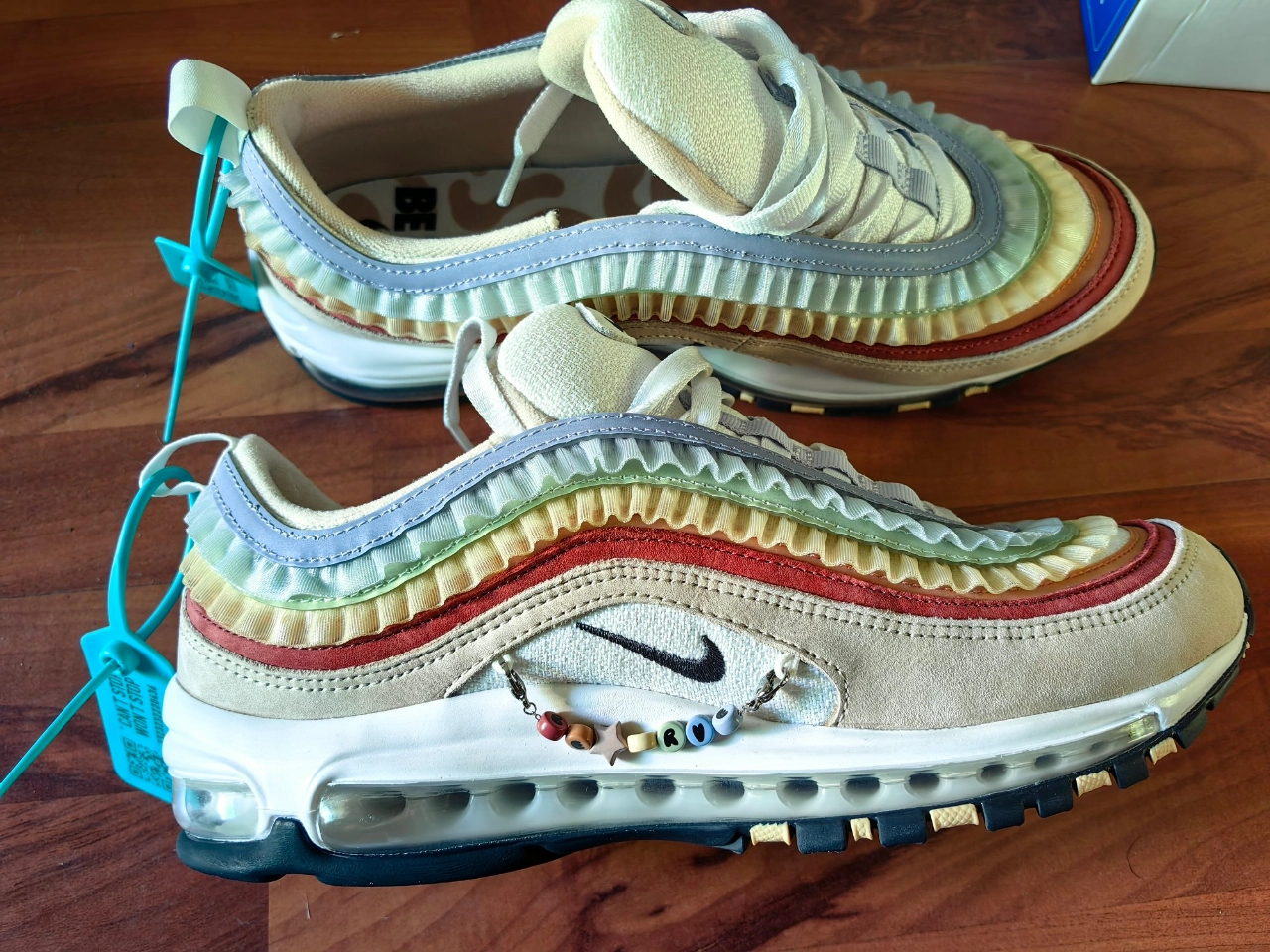 custom review-Nike Air Max 97 'Be True' 2023 Амортизация Низкий Топ Casual Унисекс Желтый