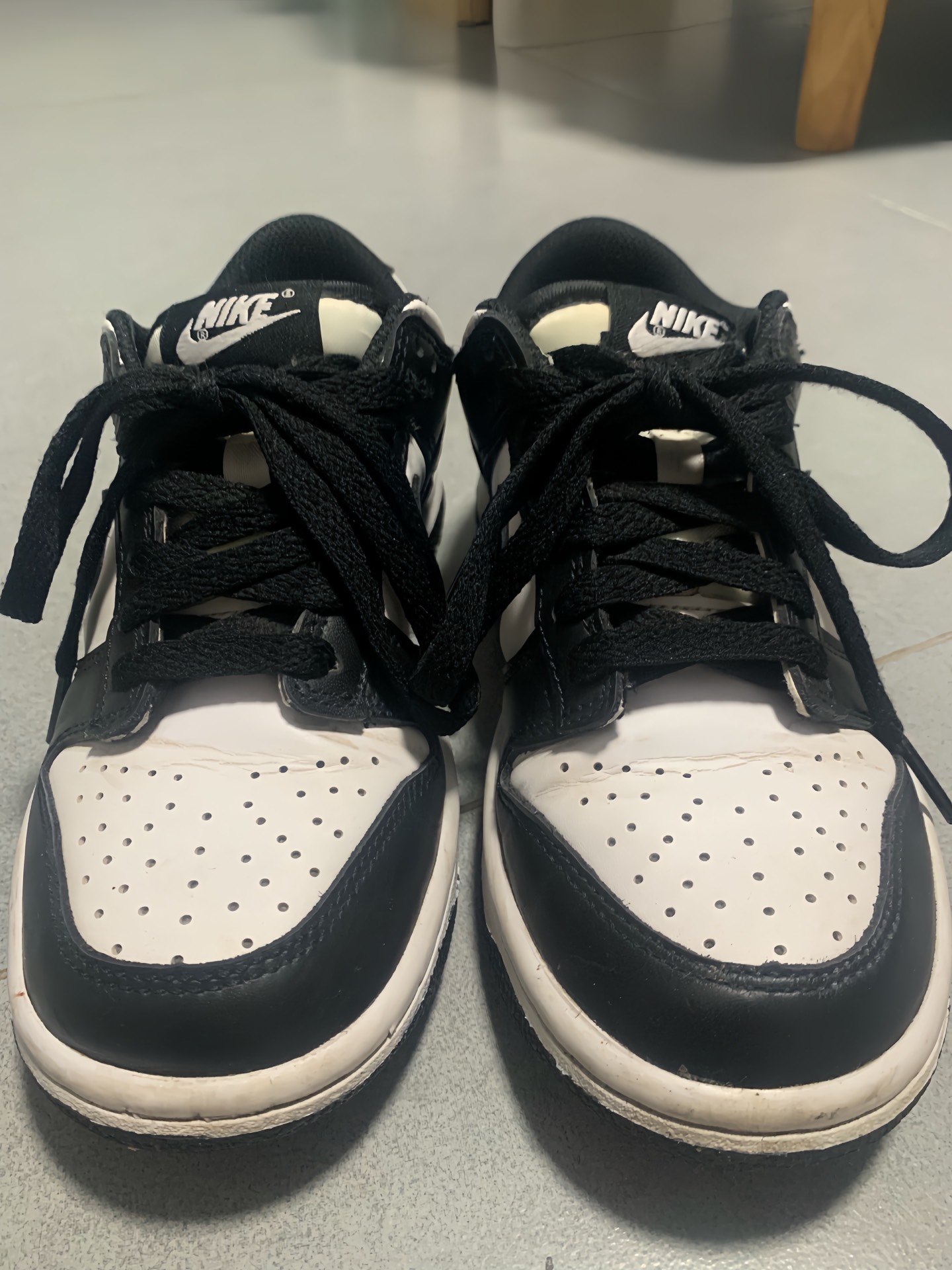 nike黑白熊猫  黑白配永远不会出错  最常穿的鞋  nike dunk low