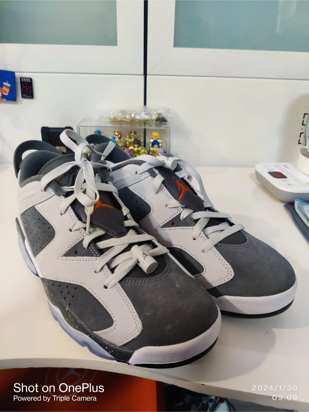 custom review-Jordan Air Jordan 6 Low 'PSG' Paris Saint Germain Low Топ Винтажные баскетбольные кроссовки Мужской Серый Белый