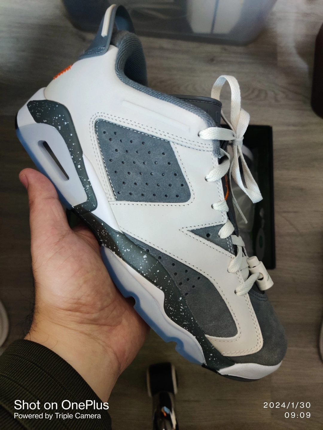 custom review-Jordan Air Jordan 6 Low 'PSG' Paris Saint Germain Low Топ Винтажные баскетбольные кроссовки Мужской Серый Белый