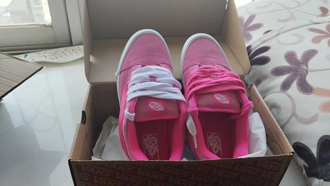 custom review-VANS Knu Skool 'Нубук Розовый Glo' Питайя Низкие Кроссовки для скейтбординга Унисекс Розовый