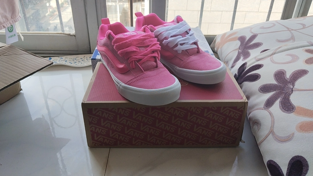 custom review-VANS Knu Skool 'Нубук Розовый Glo' Питайя Низкие Кроссовки для скейтбординга Унисекс Розовый