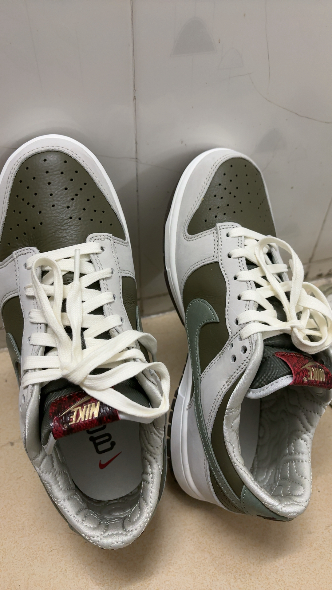 custom review-Nike Dunk Slip-on Устойчивый к истиранию Низкий Топ Скейтбординг Кроссовки Унисекс Белый Зеленый