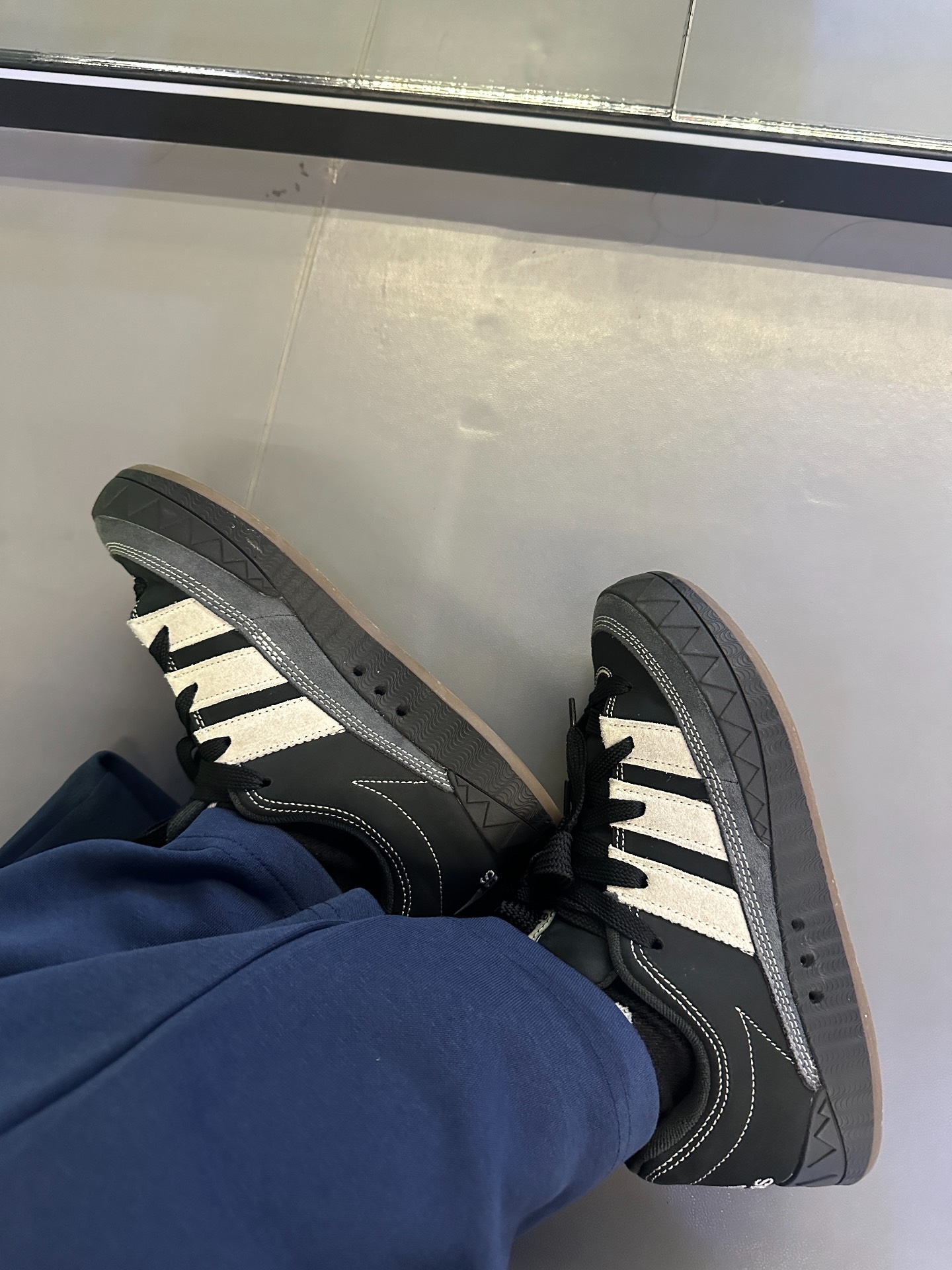 custom review-Adidas Originals Adimatic Slip-Resistant Low Top Скейтборд Кроссовки Unisex Черные