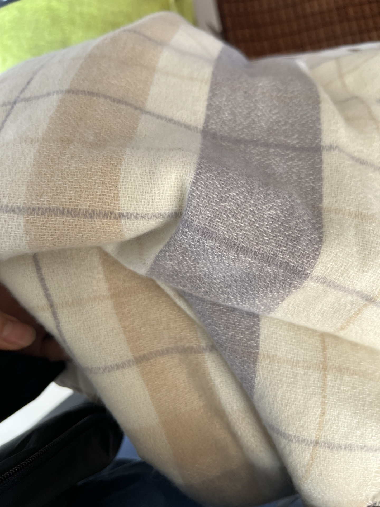 custom review-PEAK RIGHT серия Искусственный кашемир Вязаные шарфы Унисекс Экрю Черный