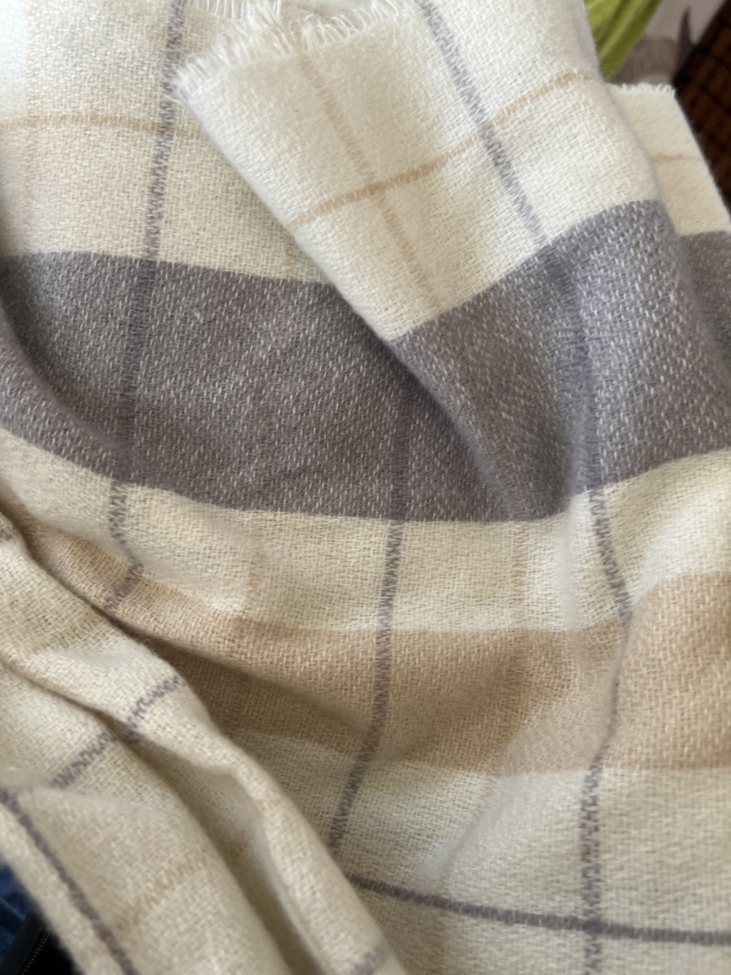 custom review-PEAK RIGHT серия Искусственный кашемир Вязаные шарфы Унисекс Экрю Черный