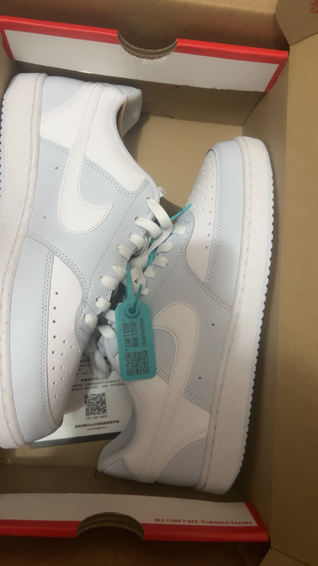 custom review-Nike Court Vision Low Топ Скейтборд Кроссовки Женские Серый Белый