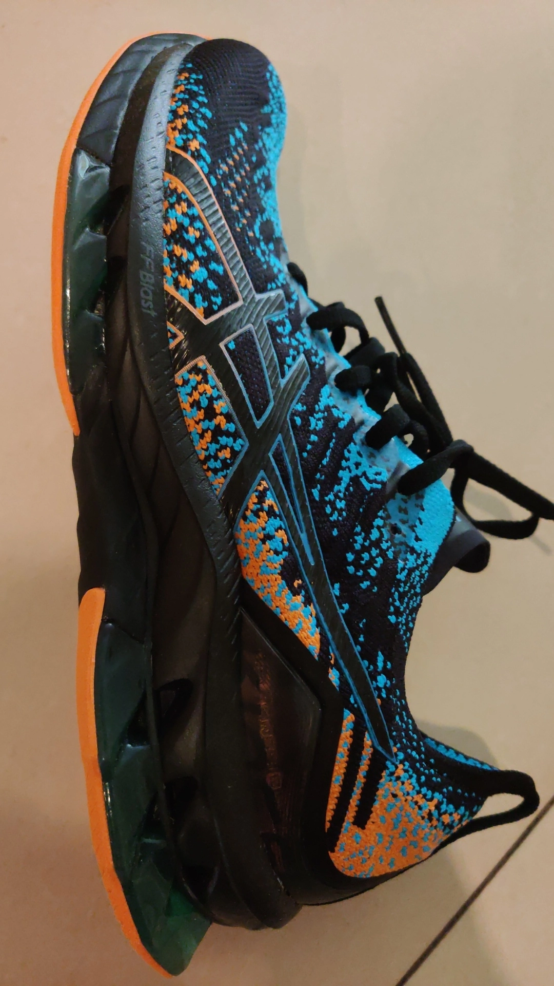 custom review-Asics Gel Kinsei Blast Комфортная ткань устойчивая к истиранию дышащая низкий топ беговые кроссовки мужской черный синий