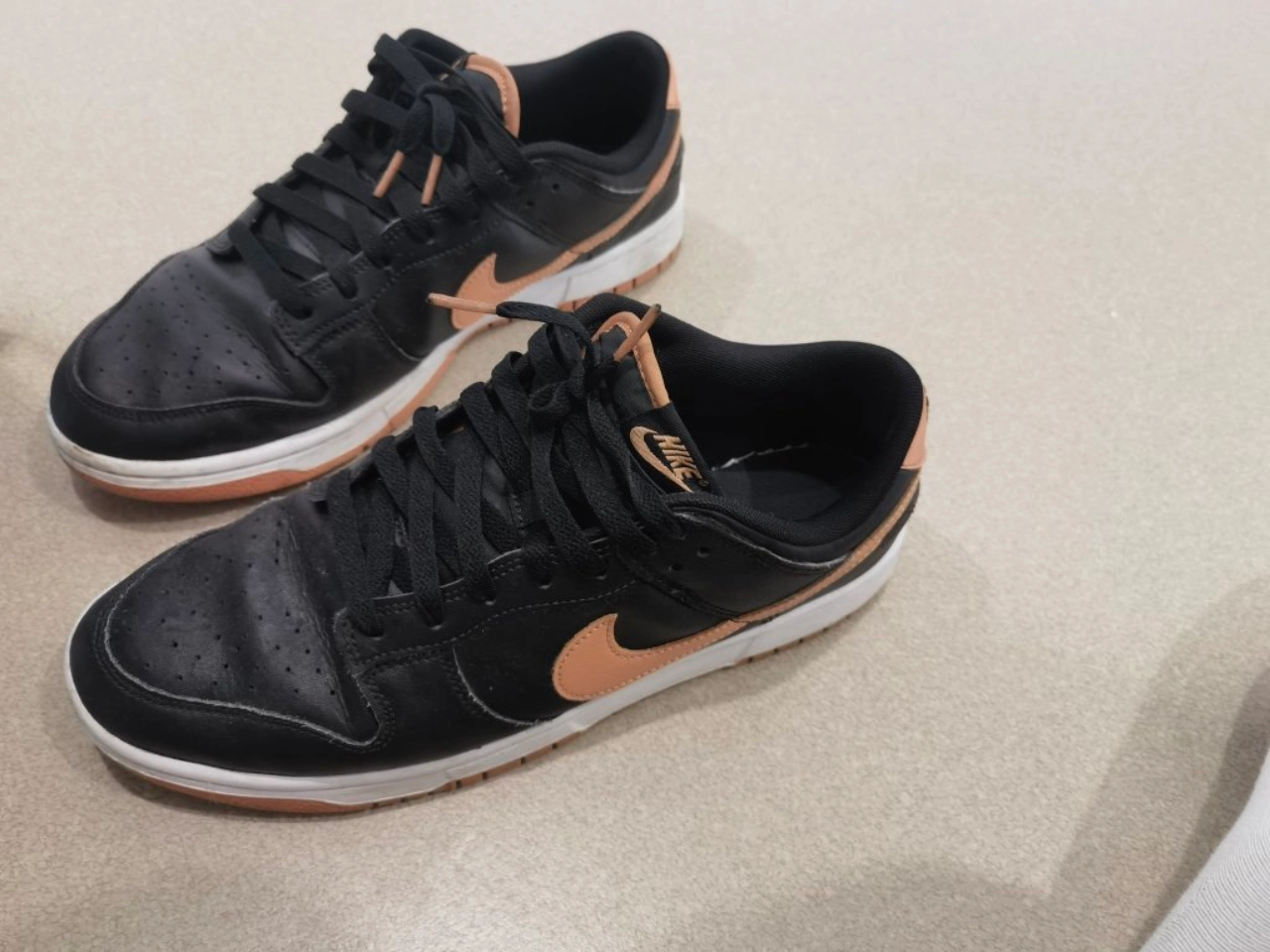 custom review-Nike Dunk 'Янтарно-коричневый' Низкие Кроссовки для скейтбординга Мужские Черные Коричневые