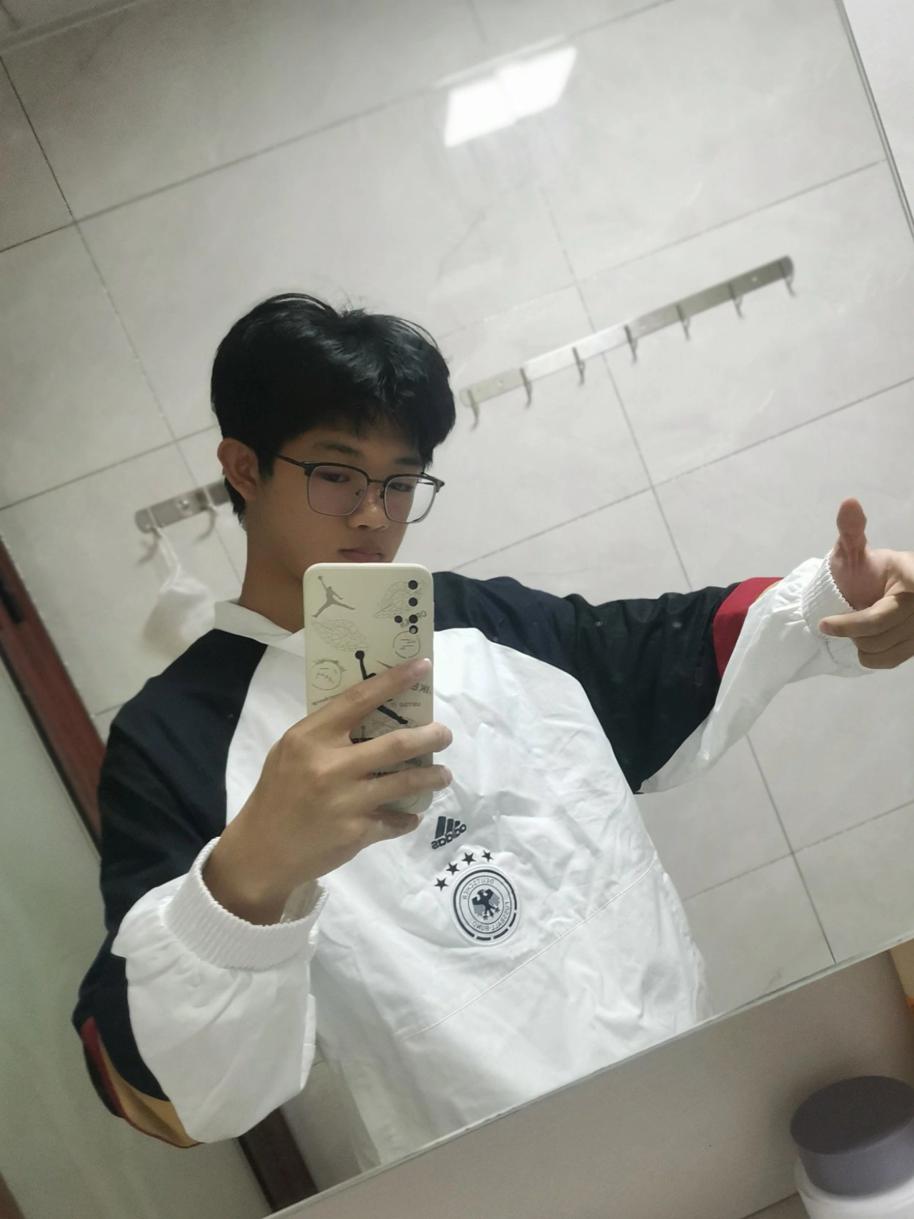 custom review-Adidas Germany Куртка Мужская Белая