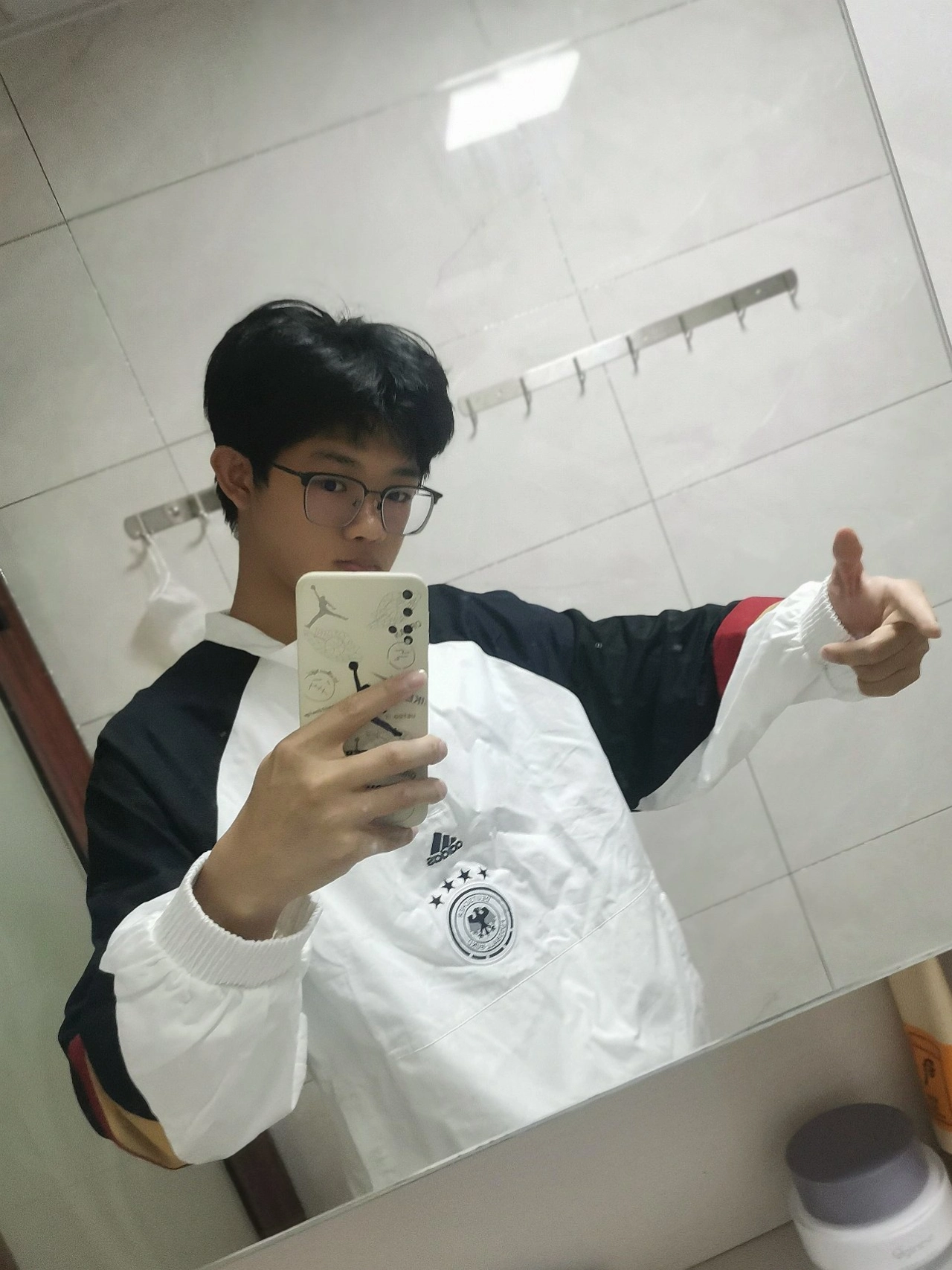 custom review-Adidas Germany Куртка Мужская Белая