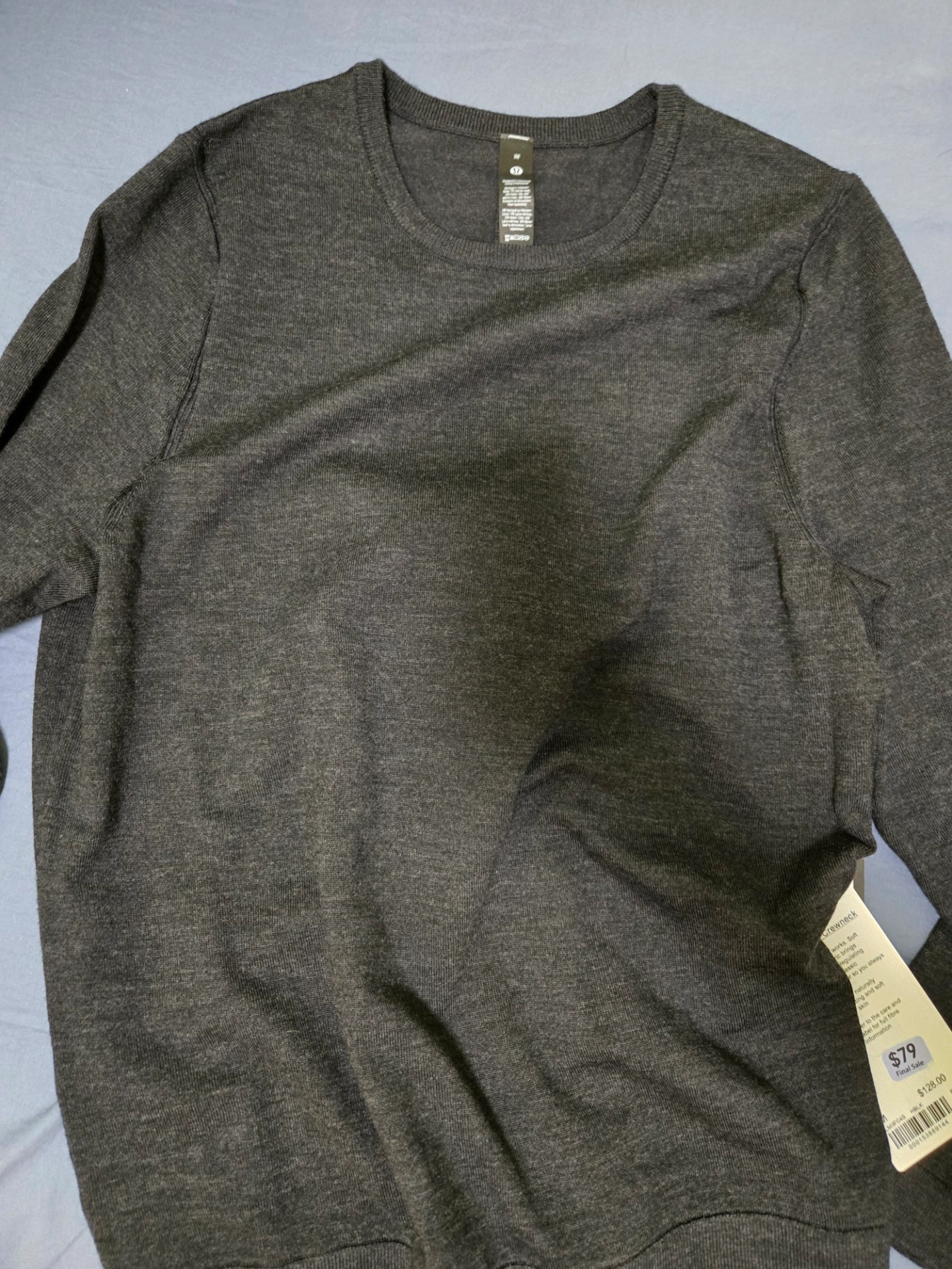 custom review-lululemon New Venture Crewneck Свитер Кашемир Свитер Мужской