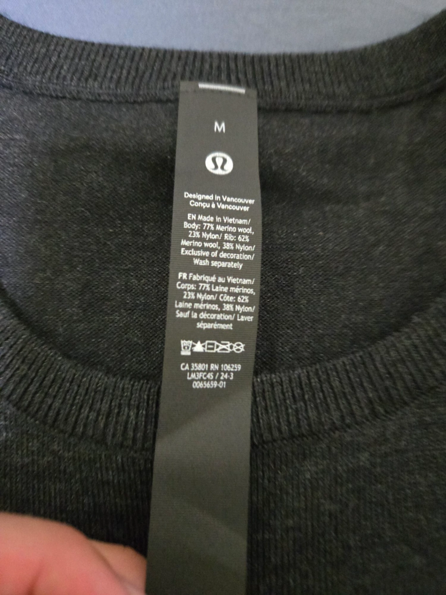 custom review-lululemon New Venture Crewneck Свитер Кашемир Свитер Мужской