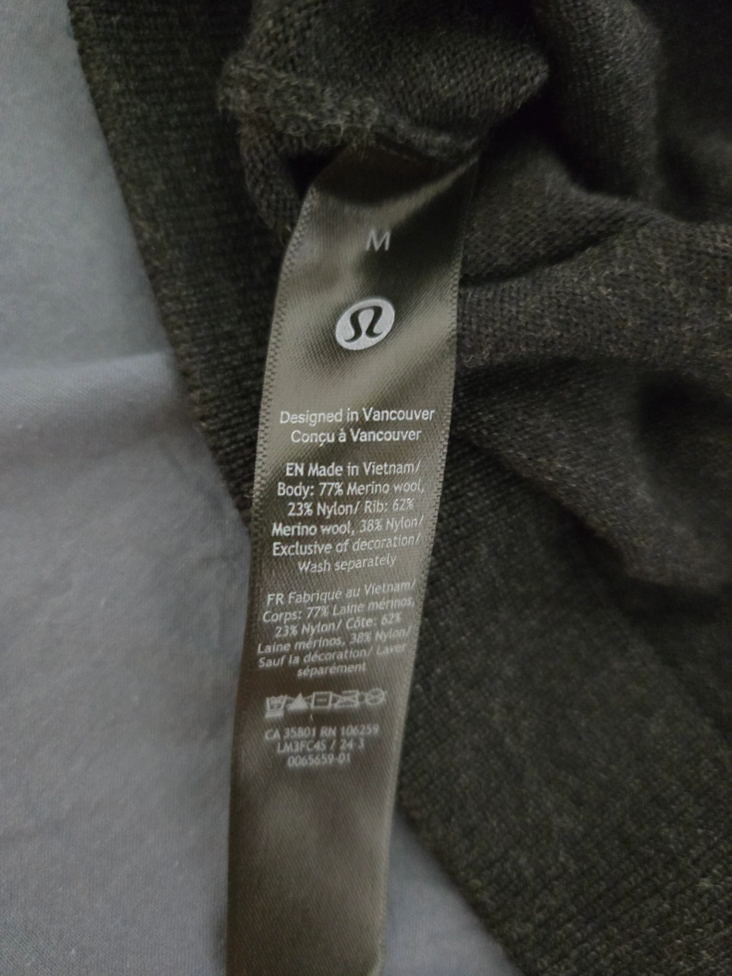 custom review-lululemon New Venture Crewneck Свитер Кашемир Свитер Мужской
