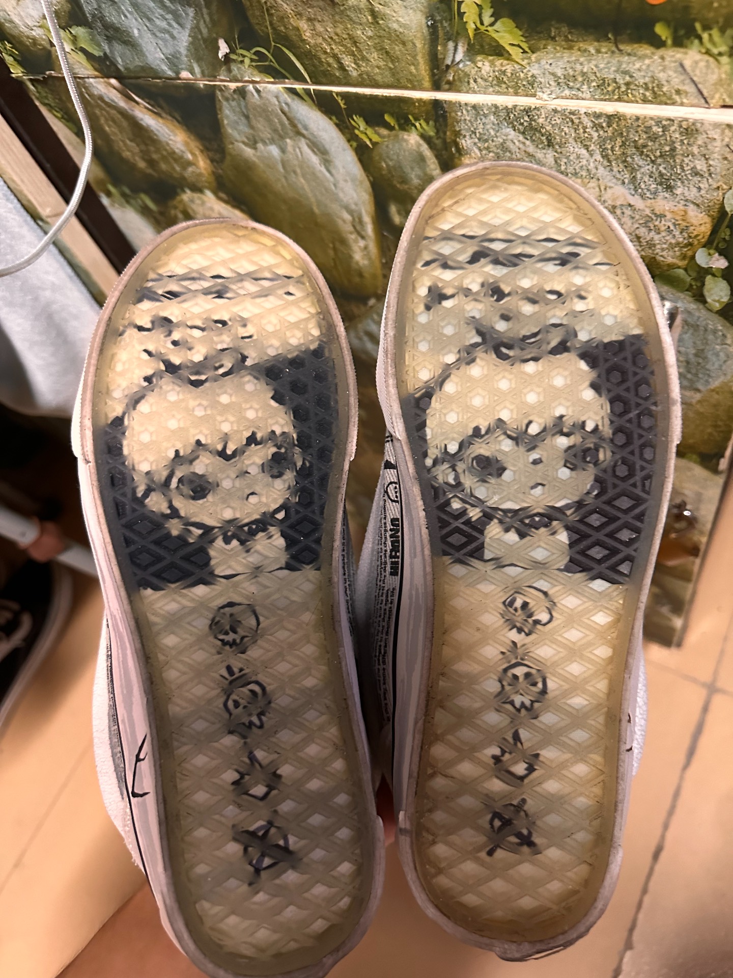 custom review-vans black X Hirono Knu Skool 'White Black'