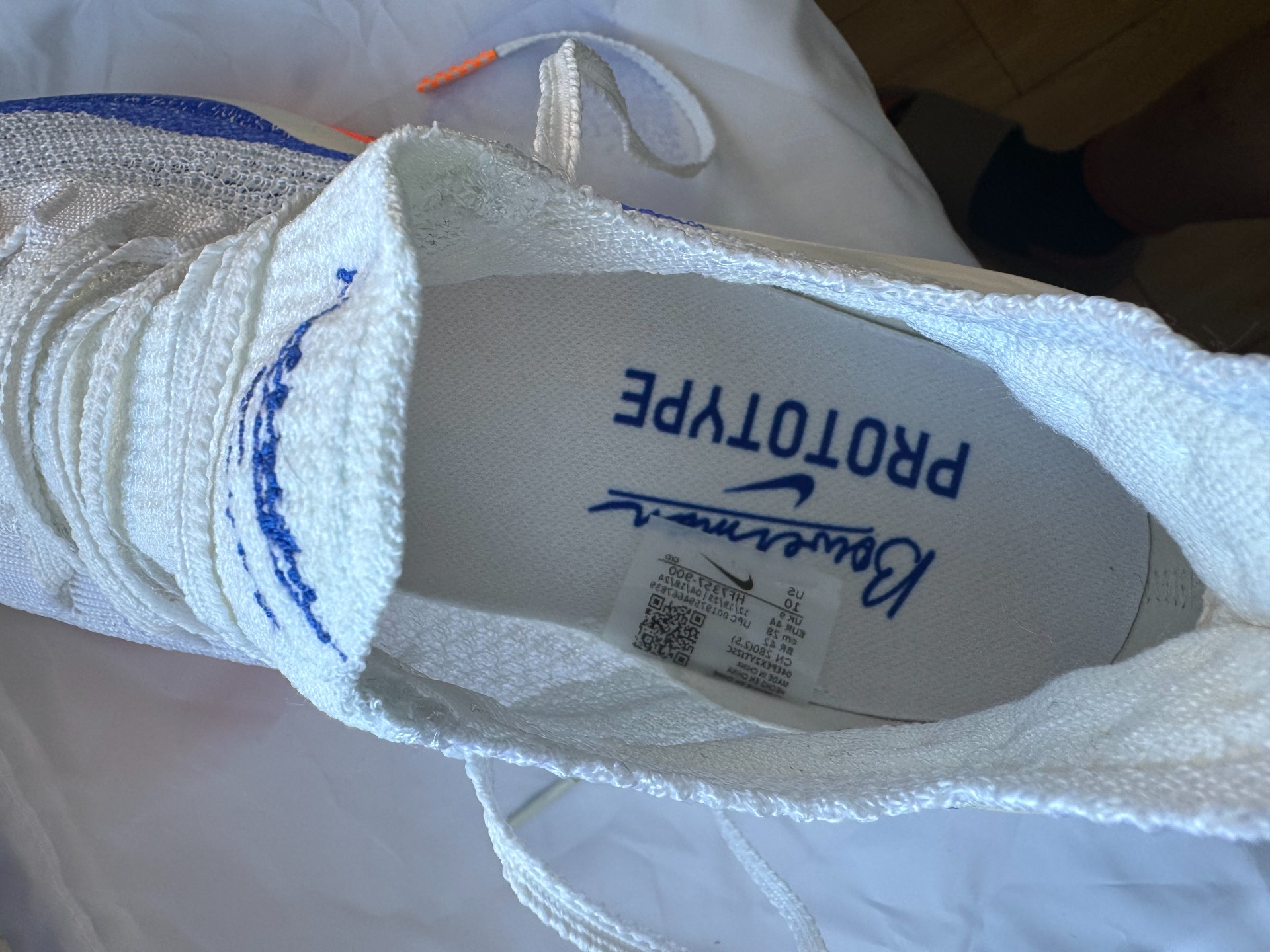 custom review-Nike Air Zoom Alphafly Next% 3 Low Топ Повседневные Беговые Кроссовки Мужские Белые Синие и Оранжевые