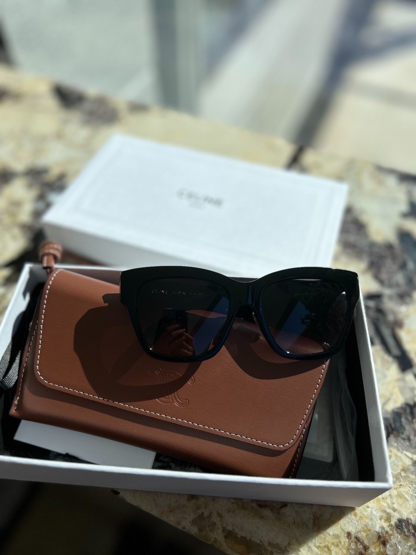 custom review-CELINE Фигурные Солнцезащитные Очки Унисекс Черные