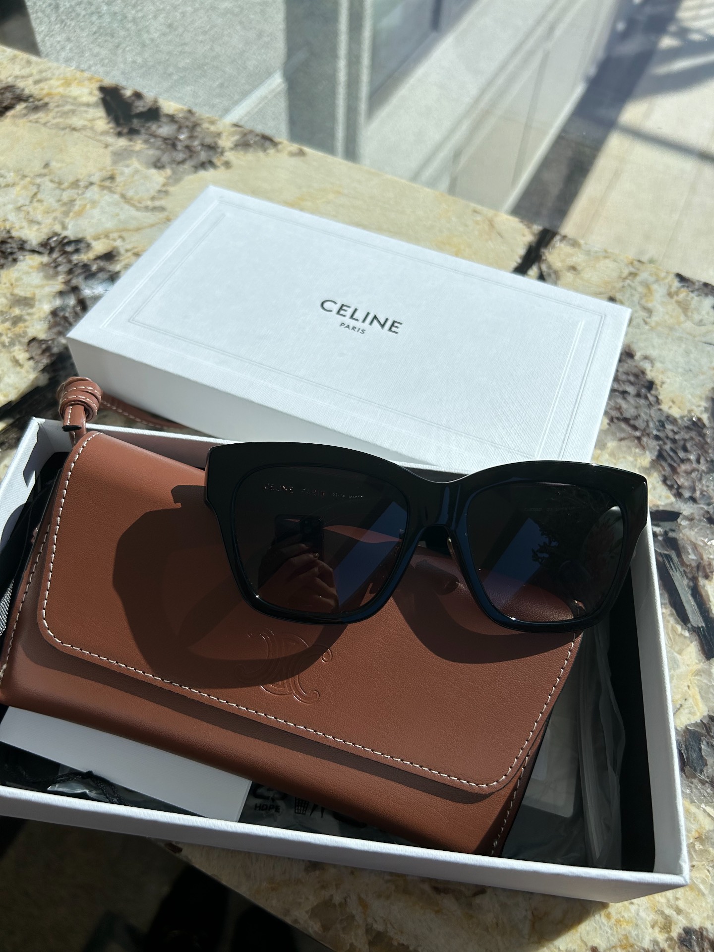 custom review-CELINE Фигурные Солнцезащитные Очки Унисекс Черные
