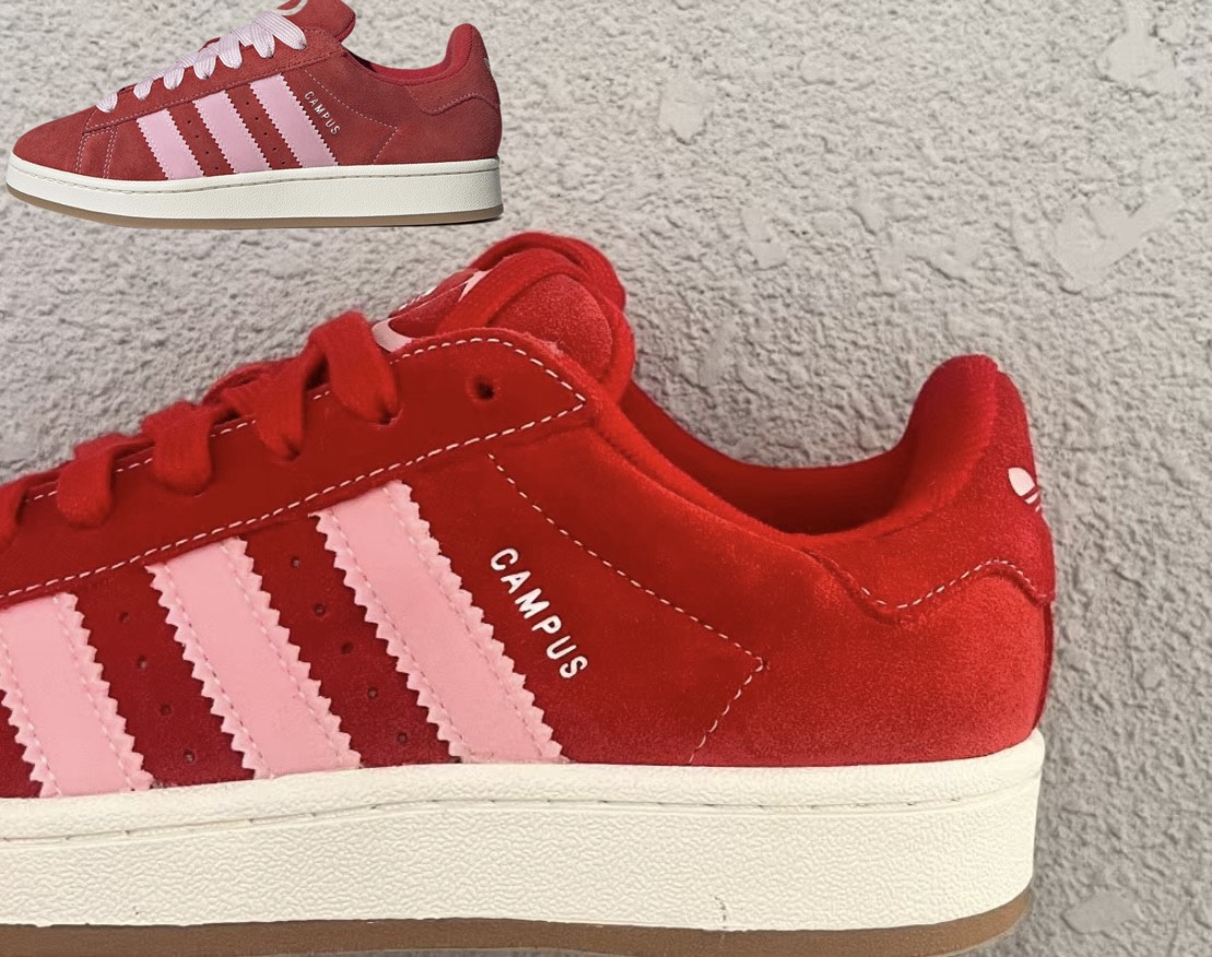 custom review-Adidas Originals Campus 00s Better Scarlet Clear Pink