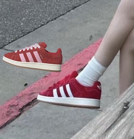 custom review-Adidas Originals Campus 00s Better Scarlet Clear Pink