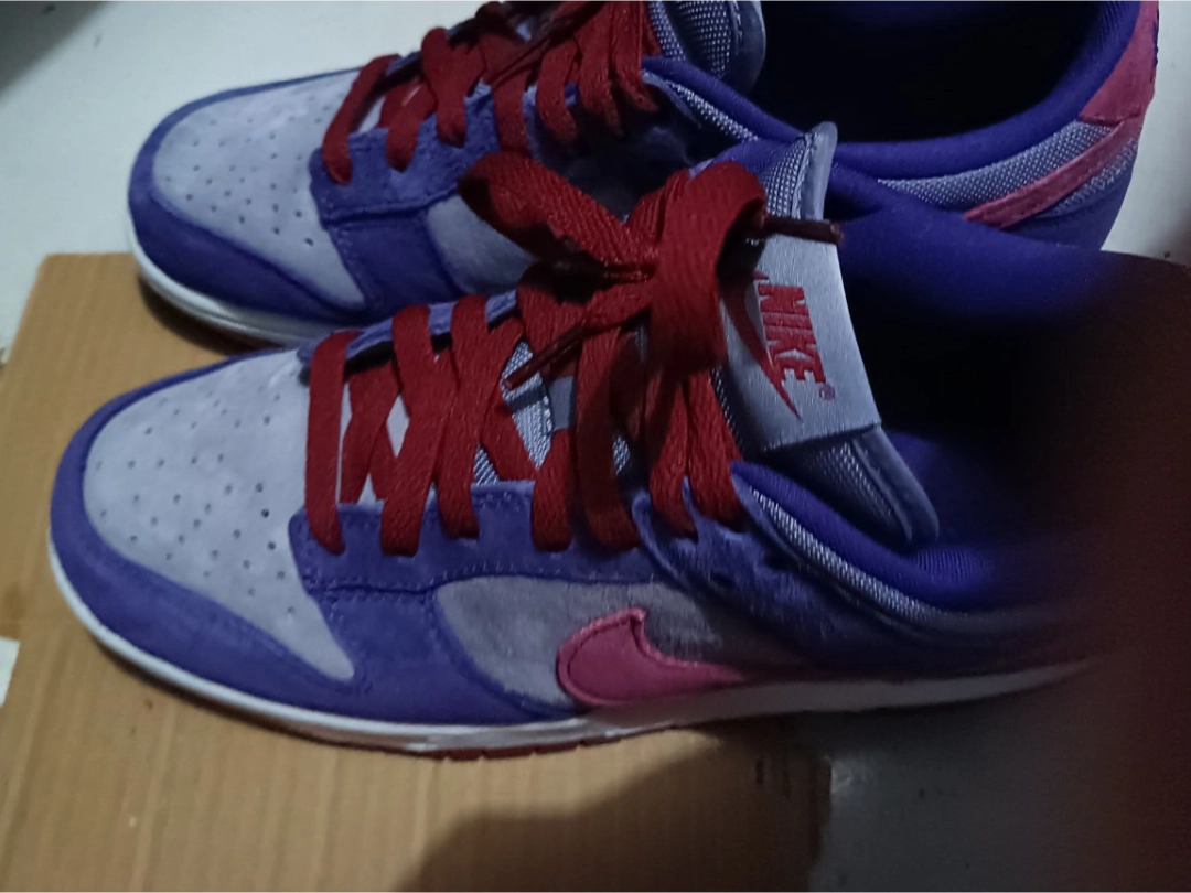 custom review-Nike Dunk Low Топ Скейтборд Кроссовки Унисекс Малиновый Фиолетовый Выпуск 2024